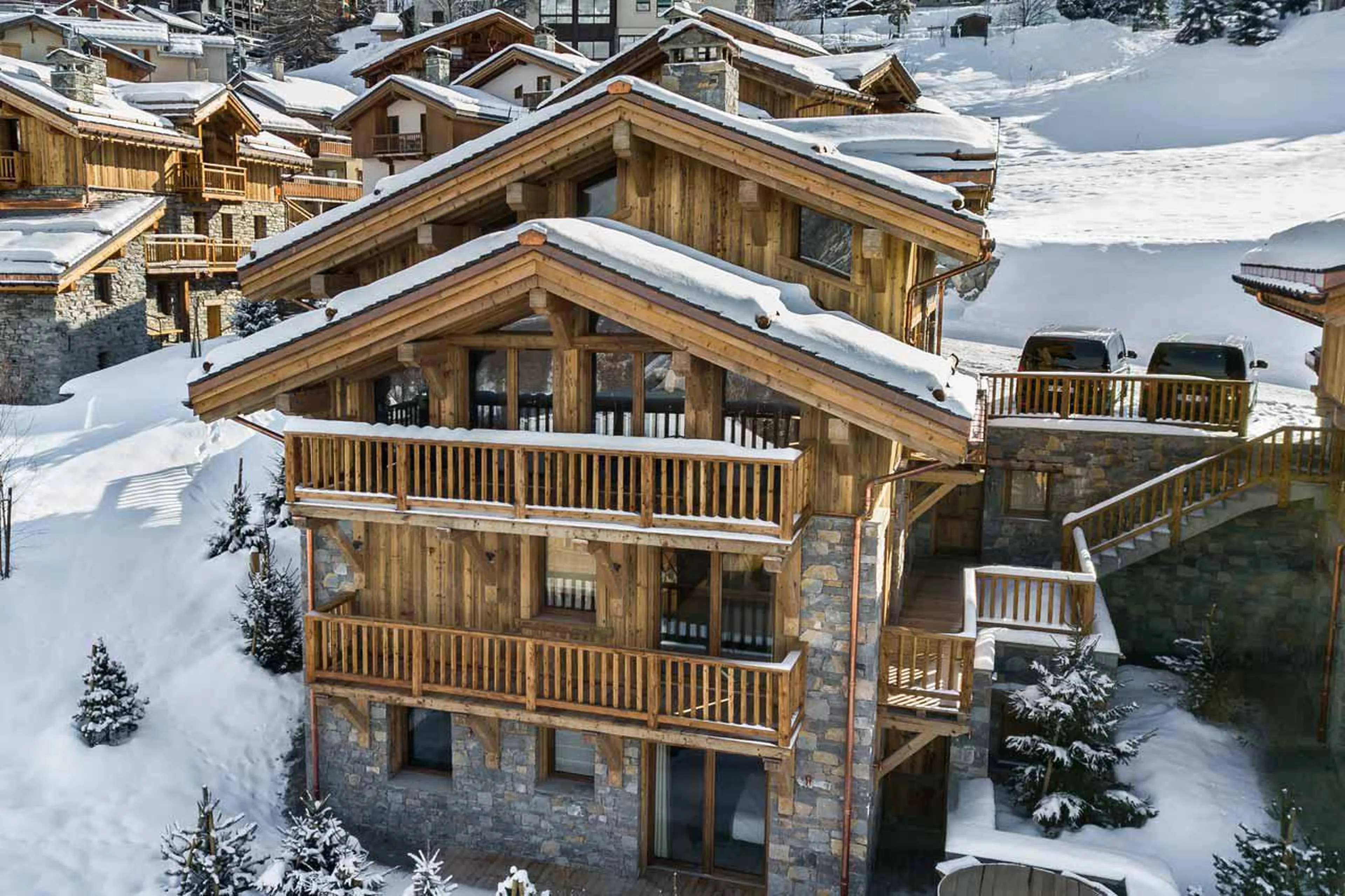 Exterior of Chalet Pure Black Crystal in St Martin de Belleville