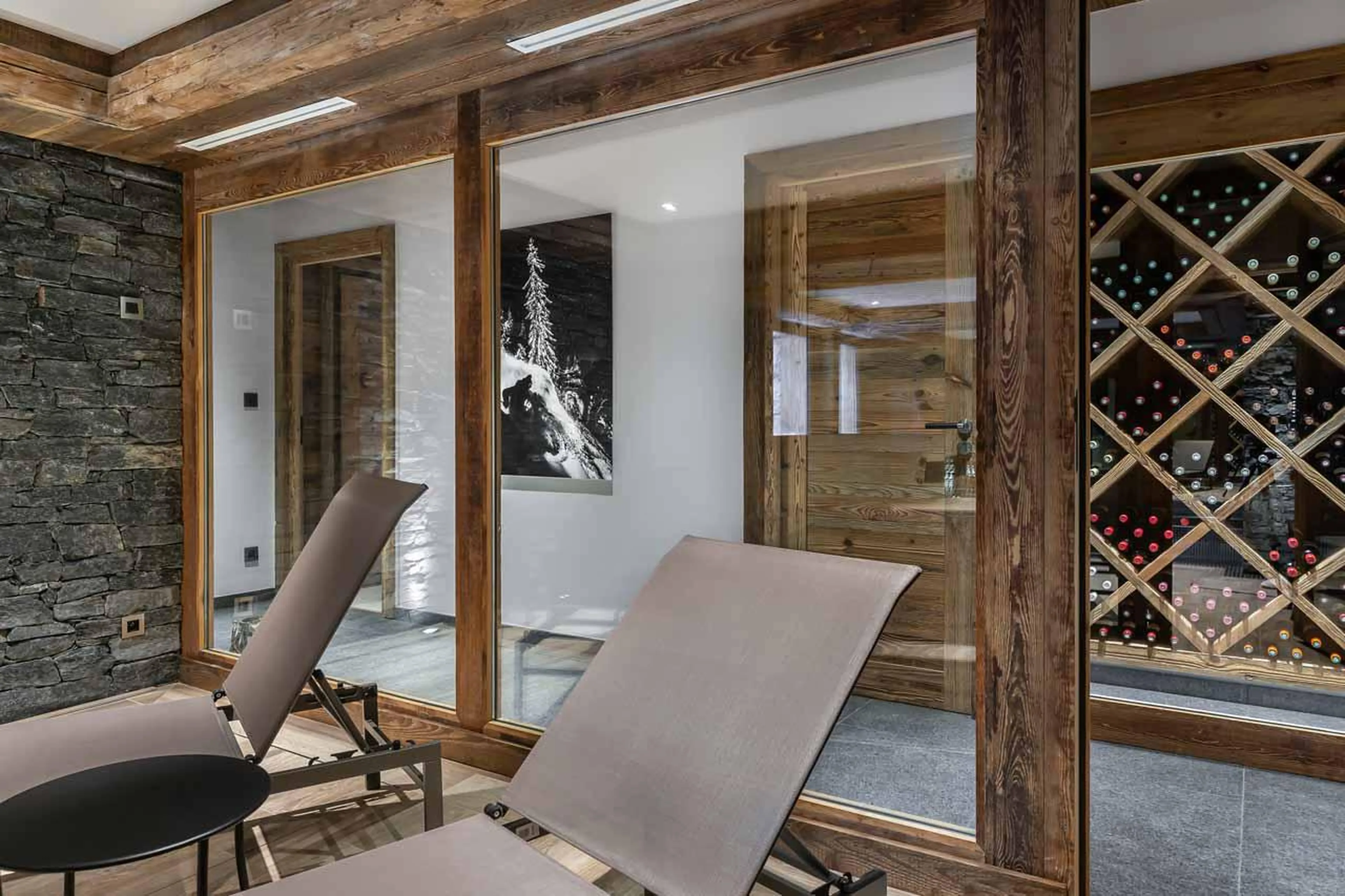 Wine cellar at  Chalet Pure Black Crystal in St Martin de Belleville