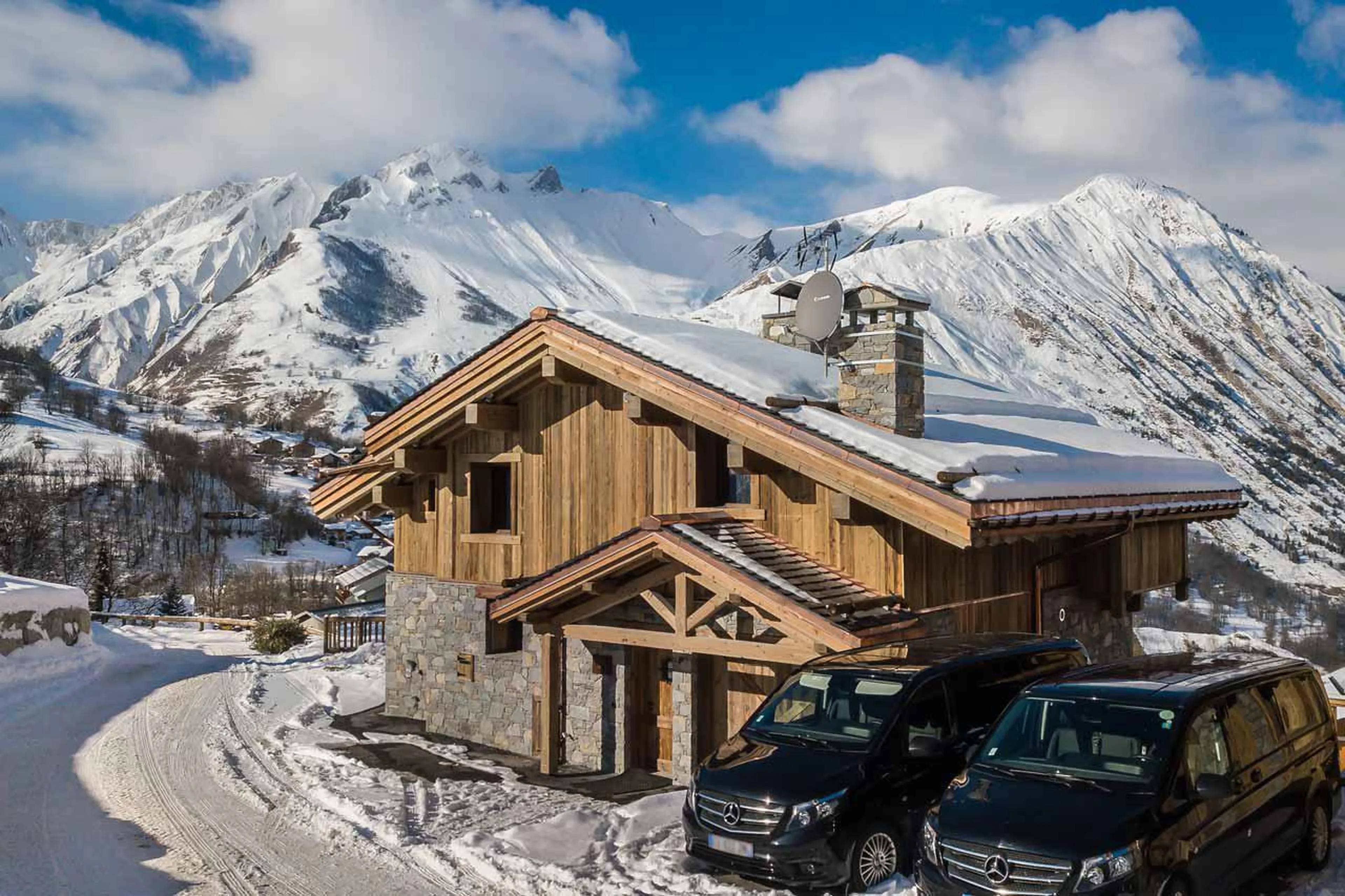 Back of Chalet Pure White Crystal in St Martin de Belleville