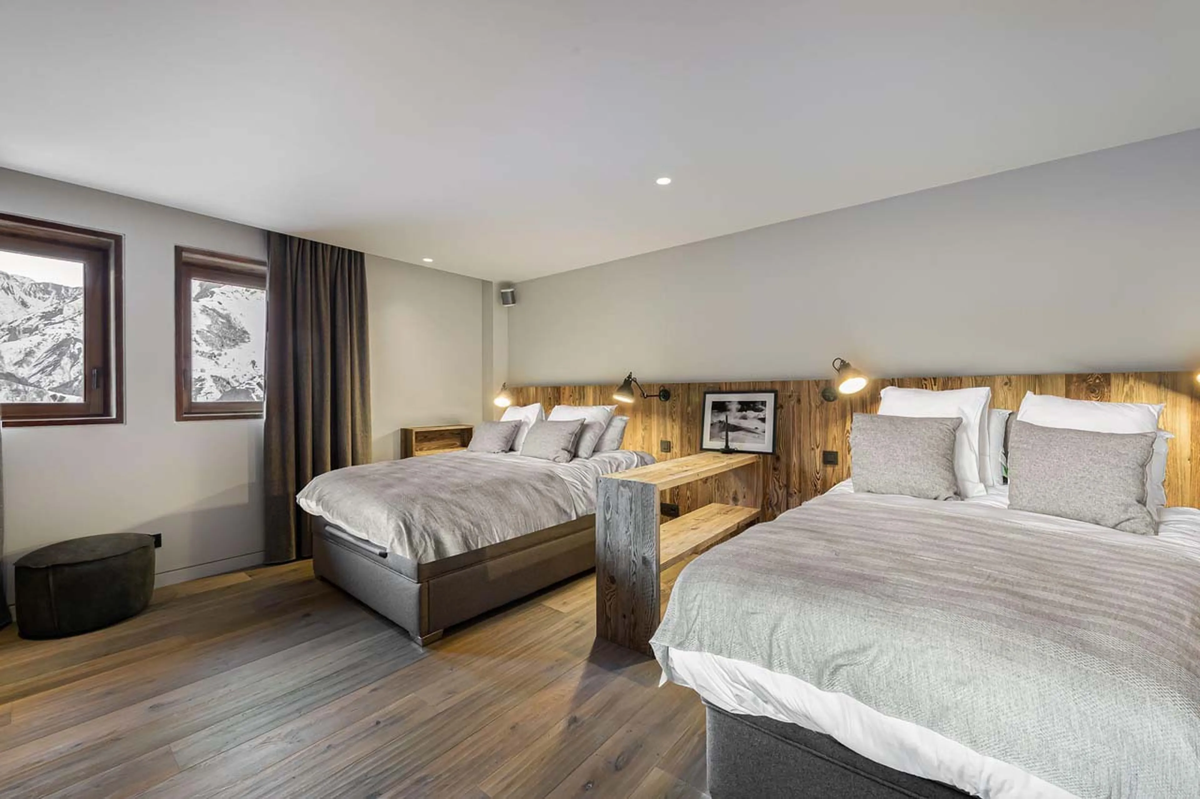Bedroom four at Chalet Quebec in St Martin de Belleville