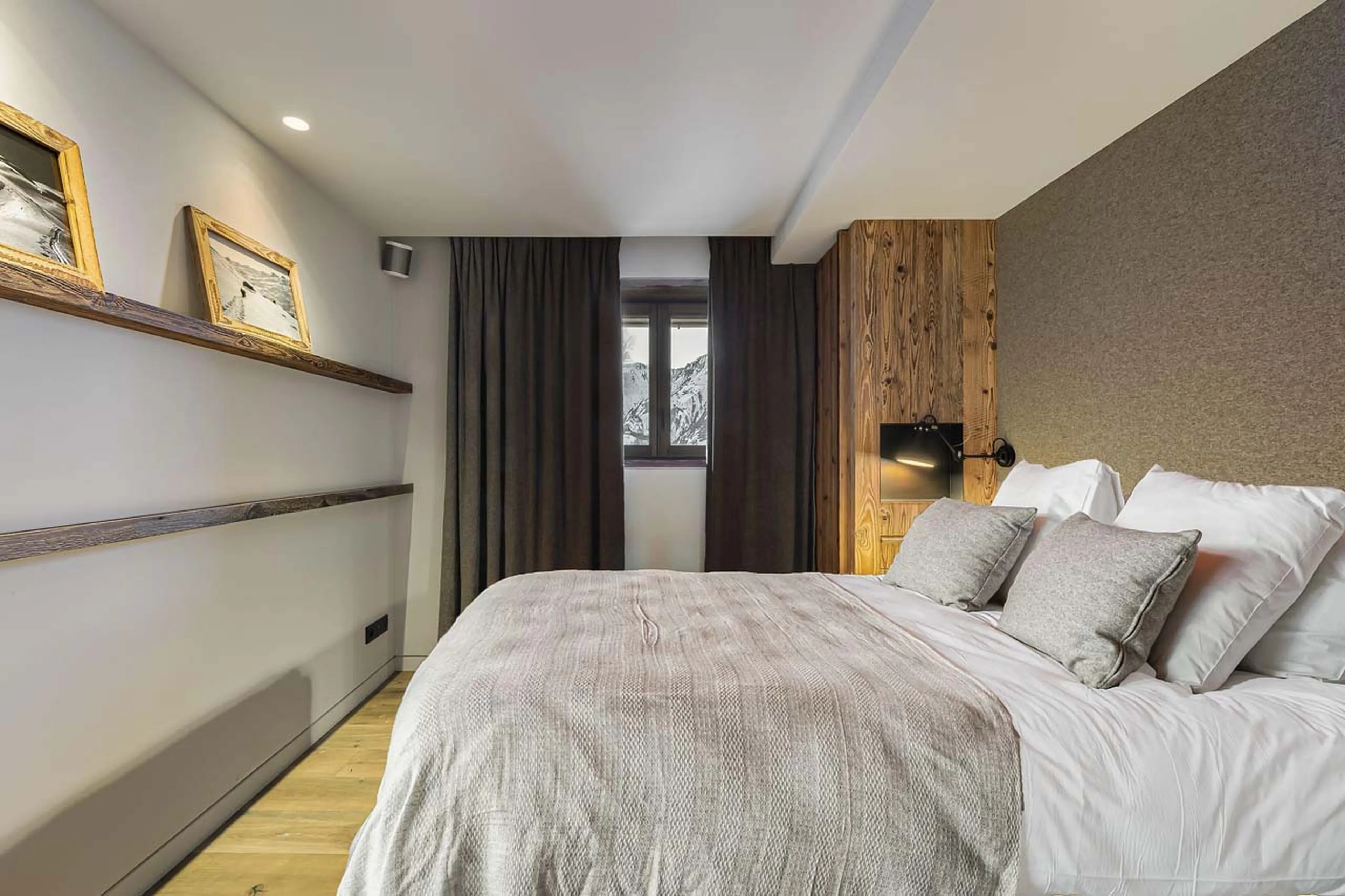 Bedroom six at Chalet Quebec in St Martin de Belleville