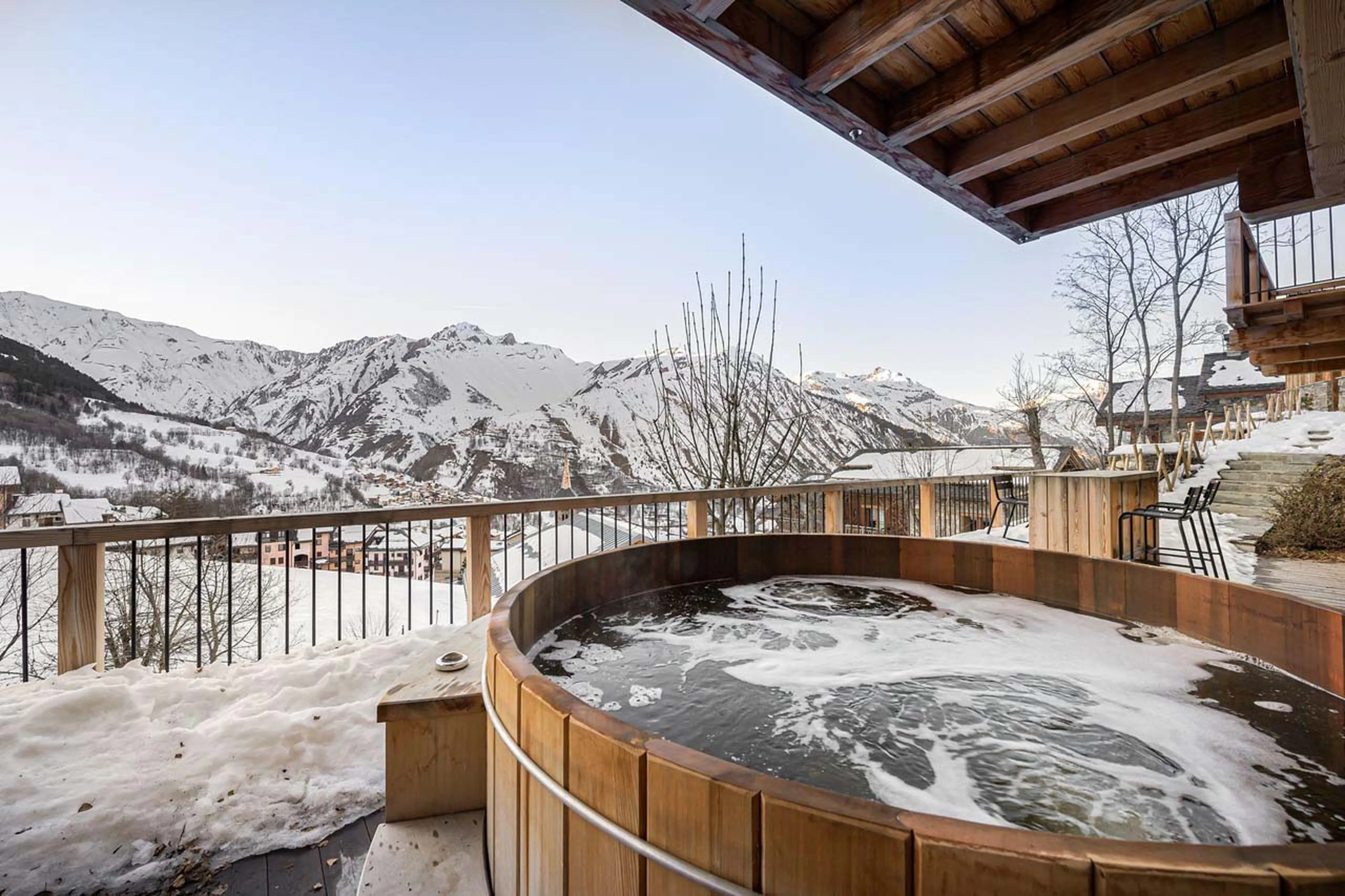 Nordic bath at Chalet Quebec in St Martin de Belleville