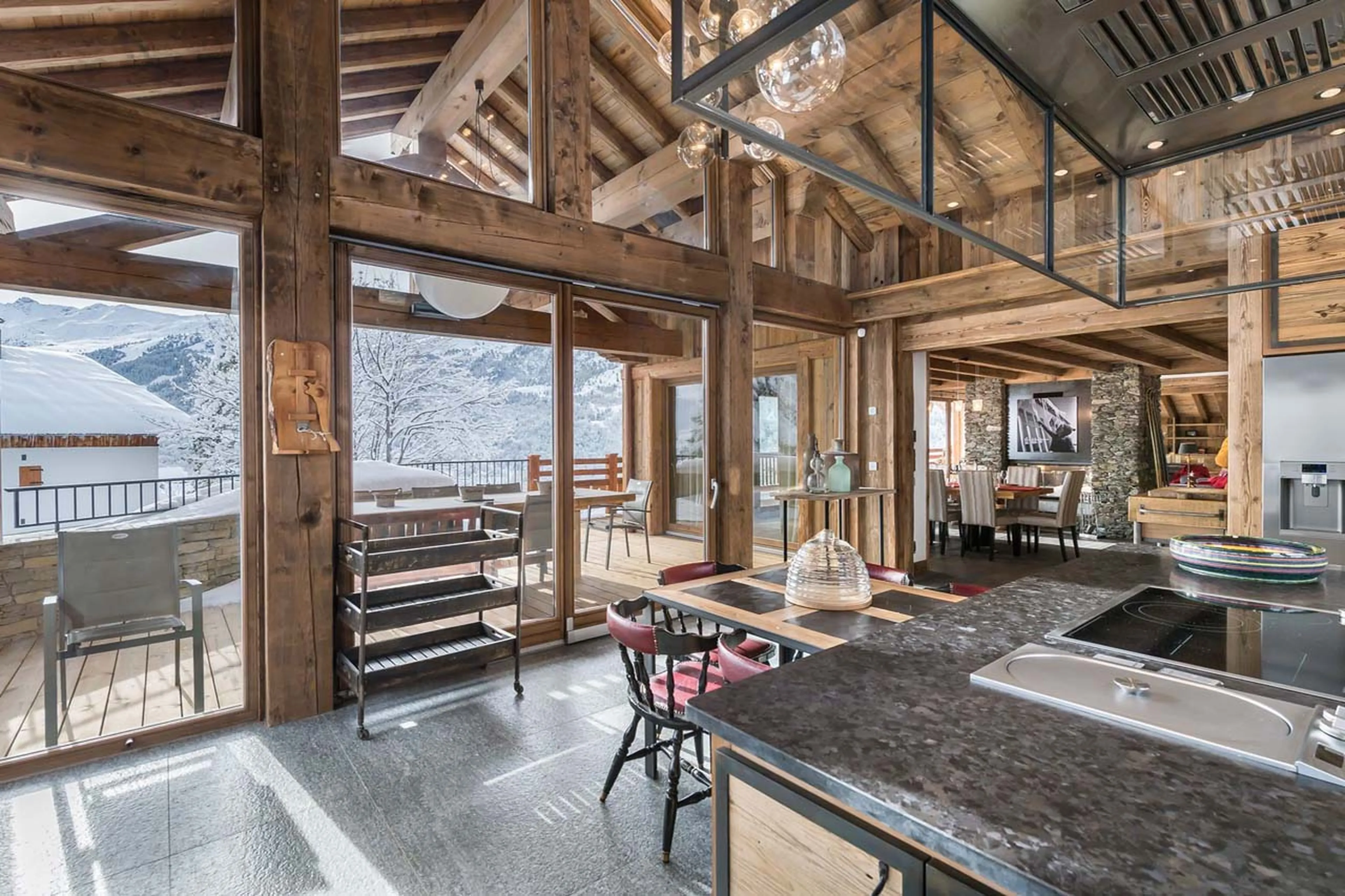 Kitchen at Chalet Queen Mijane in Meribel