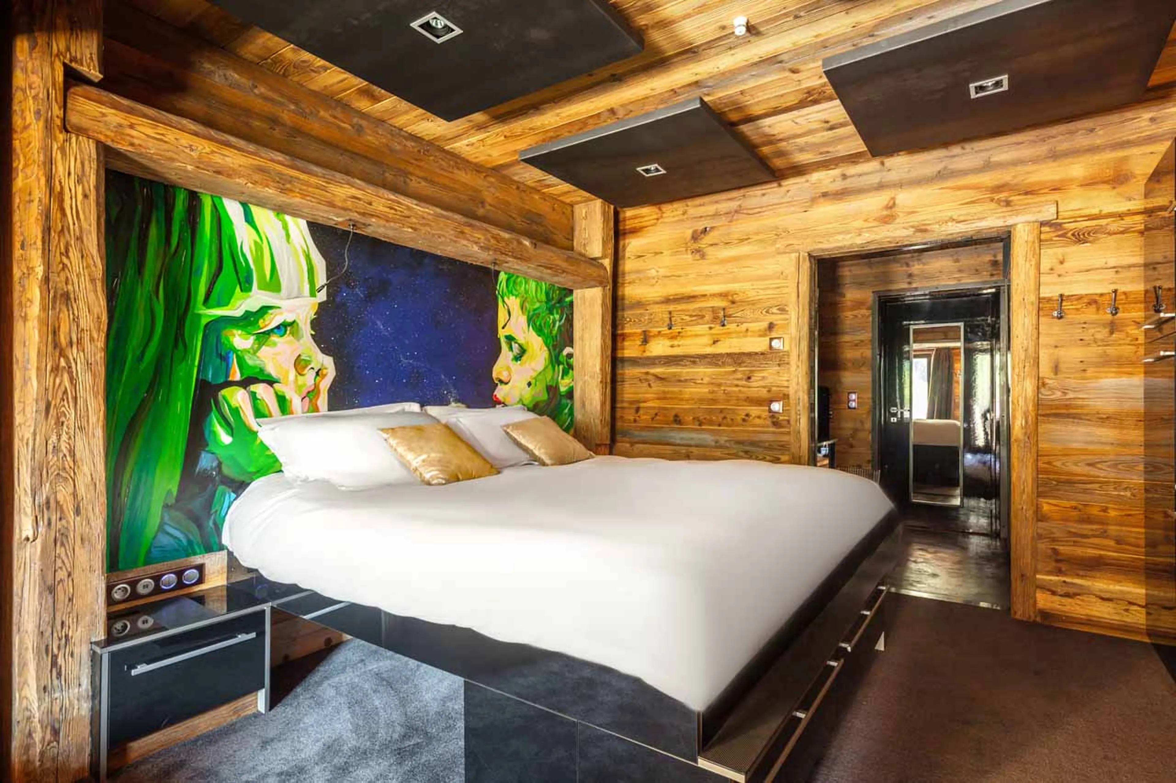 Bedroom four at Chalet Quezac in Tignes