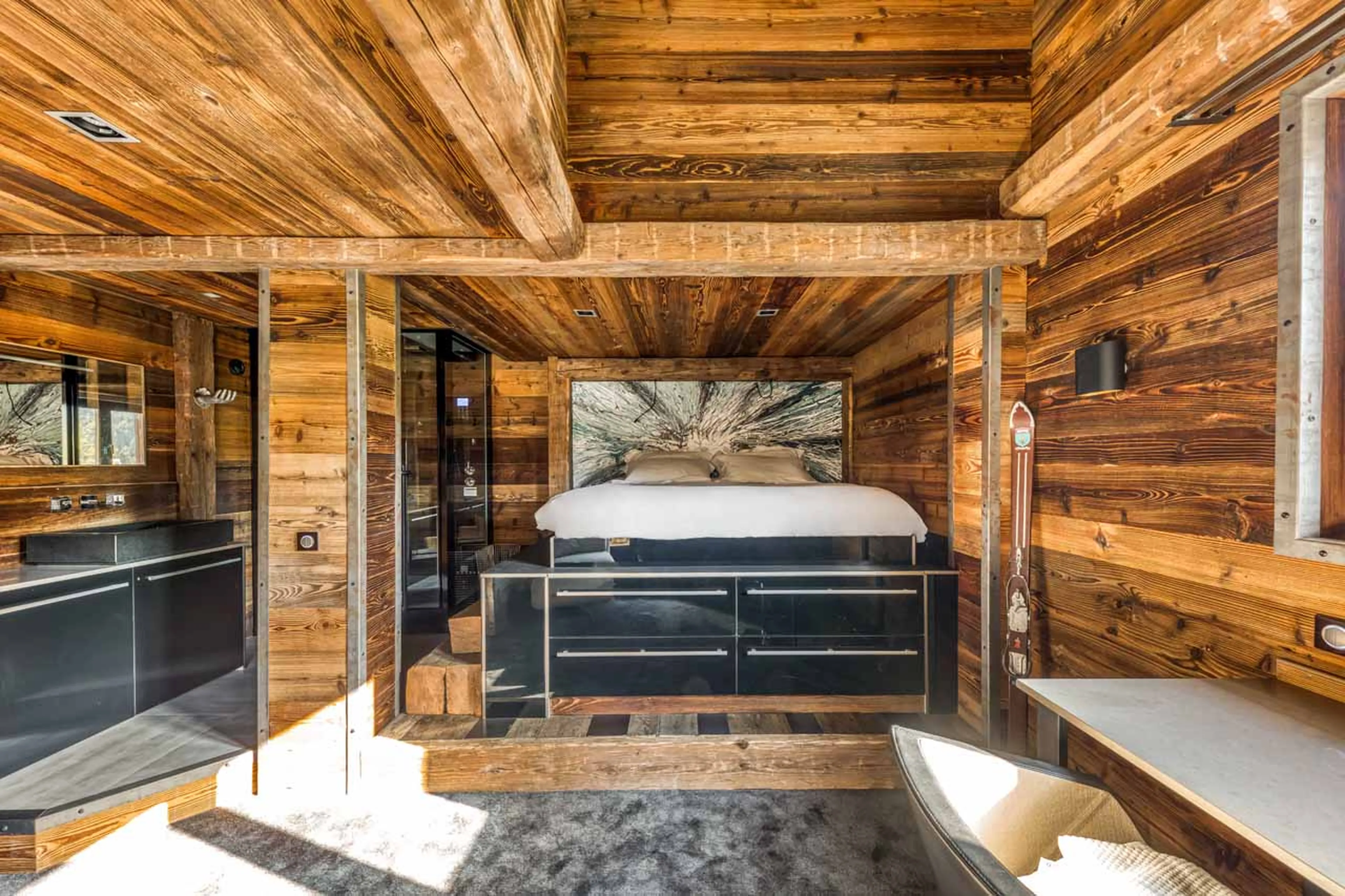 Bedroom six at Chalet Quezac in Tignes