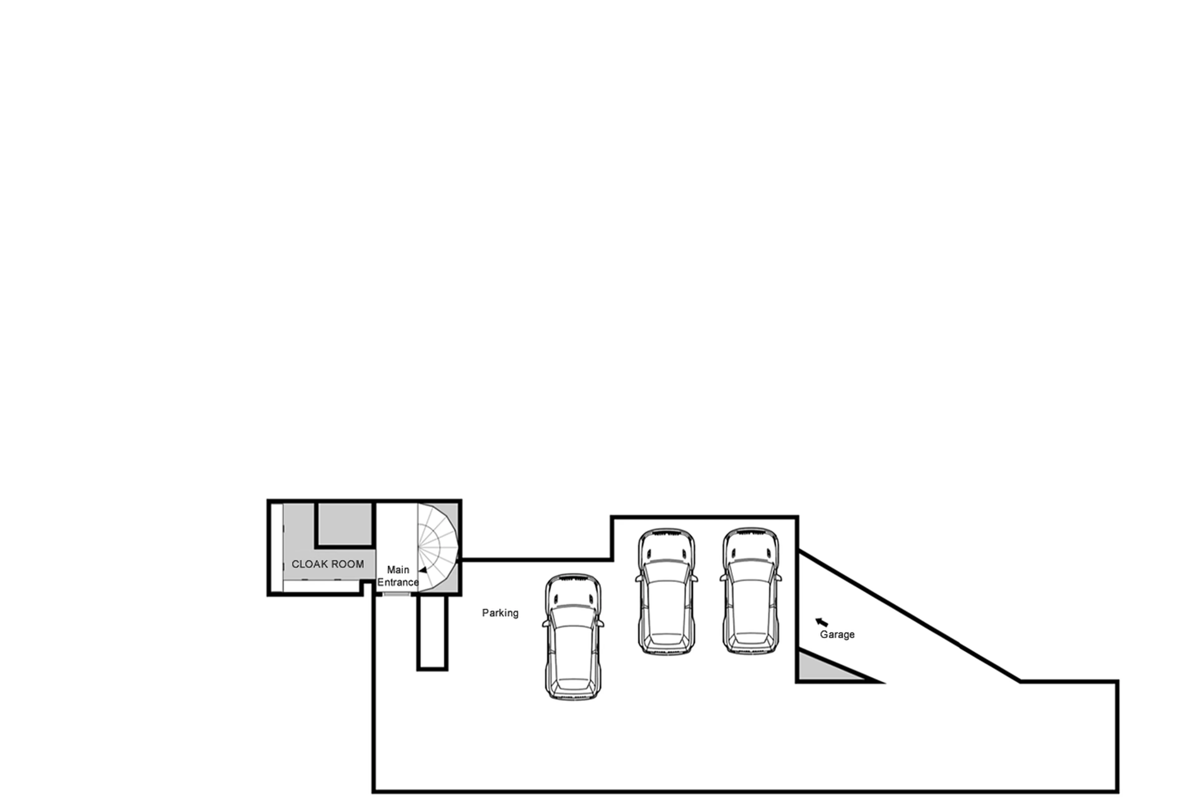 Level 4 floor plan of Chalet Quezac in Tignes