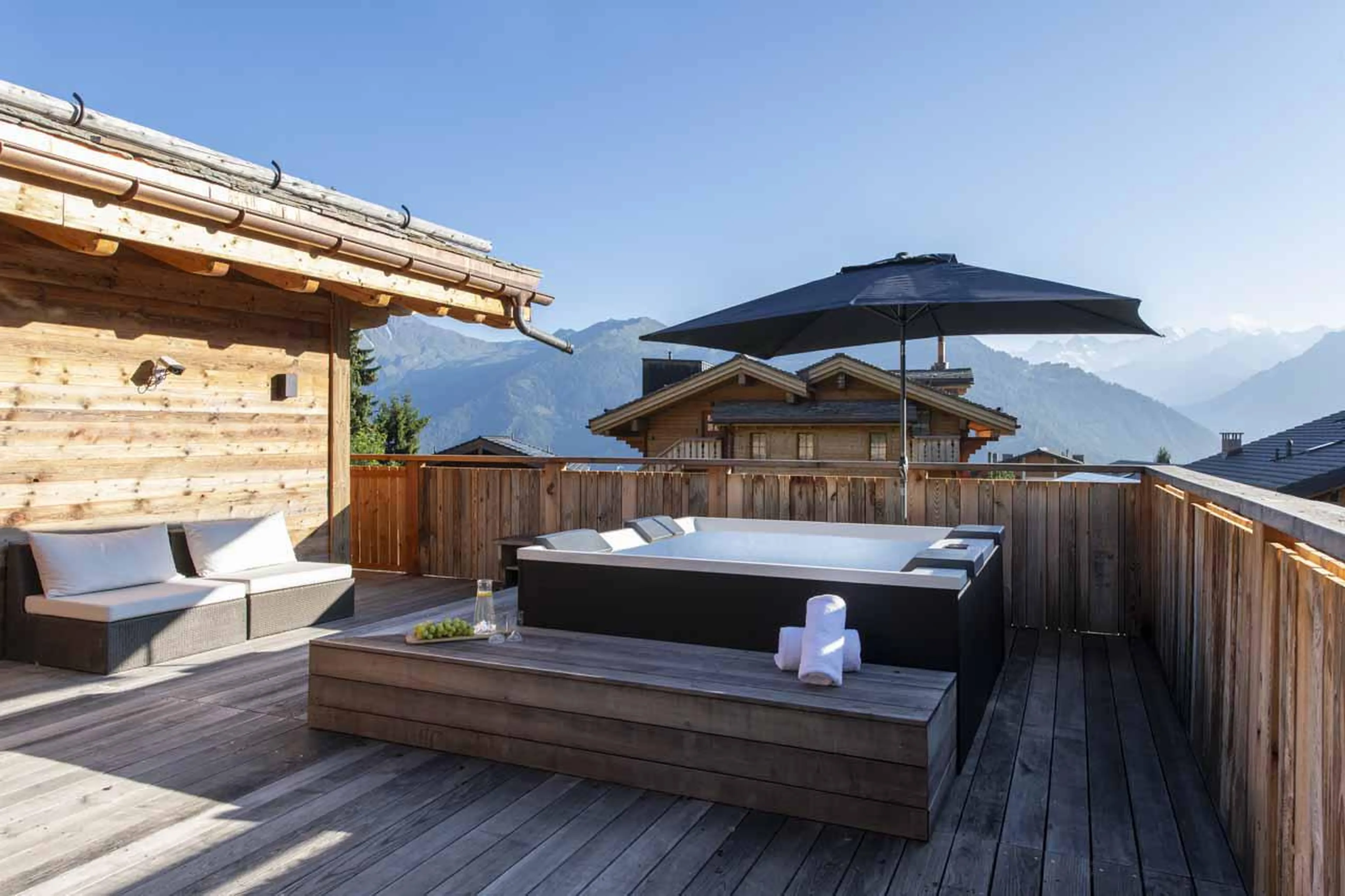 Hot tub in Chalet Ranch, Verbier