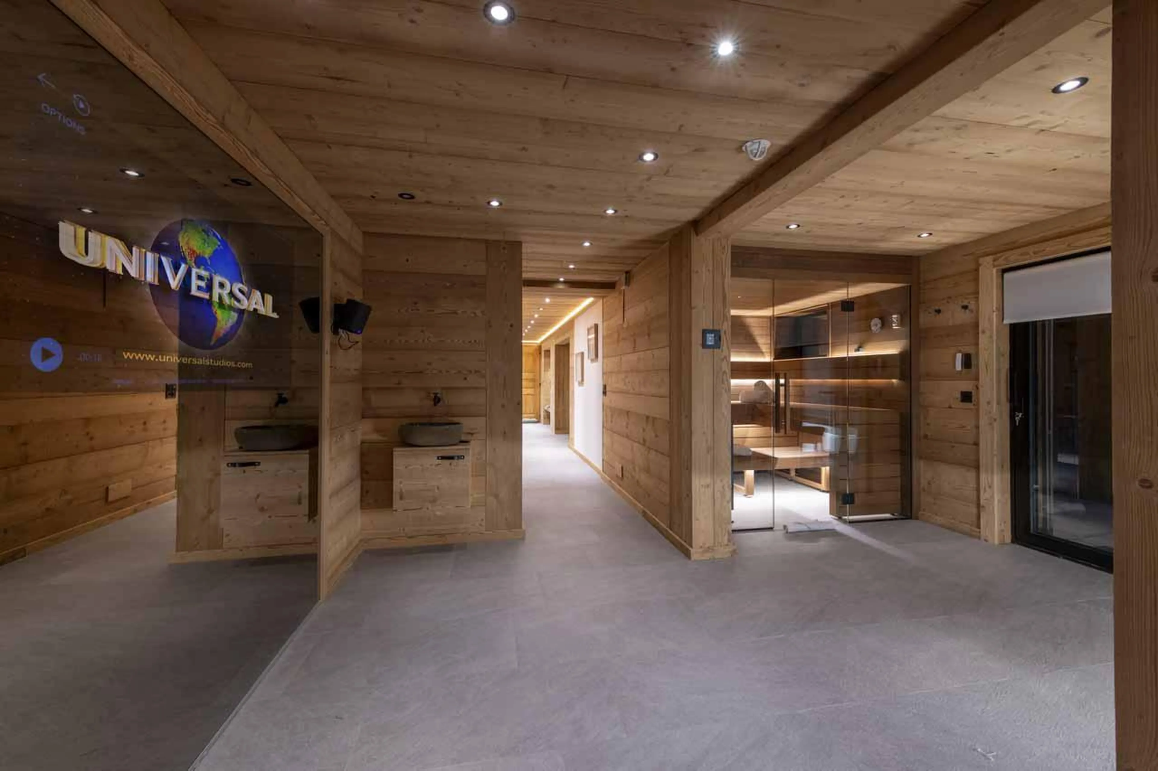 Smart mirror TV in Chalet Ranch, Verbier