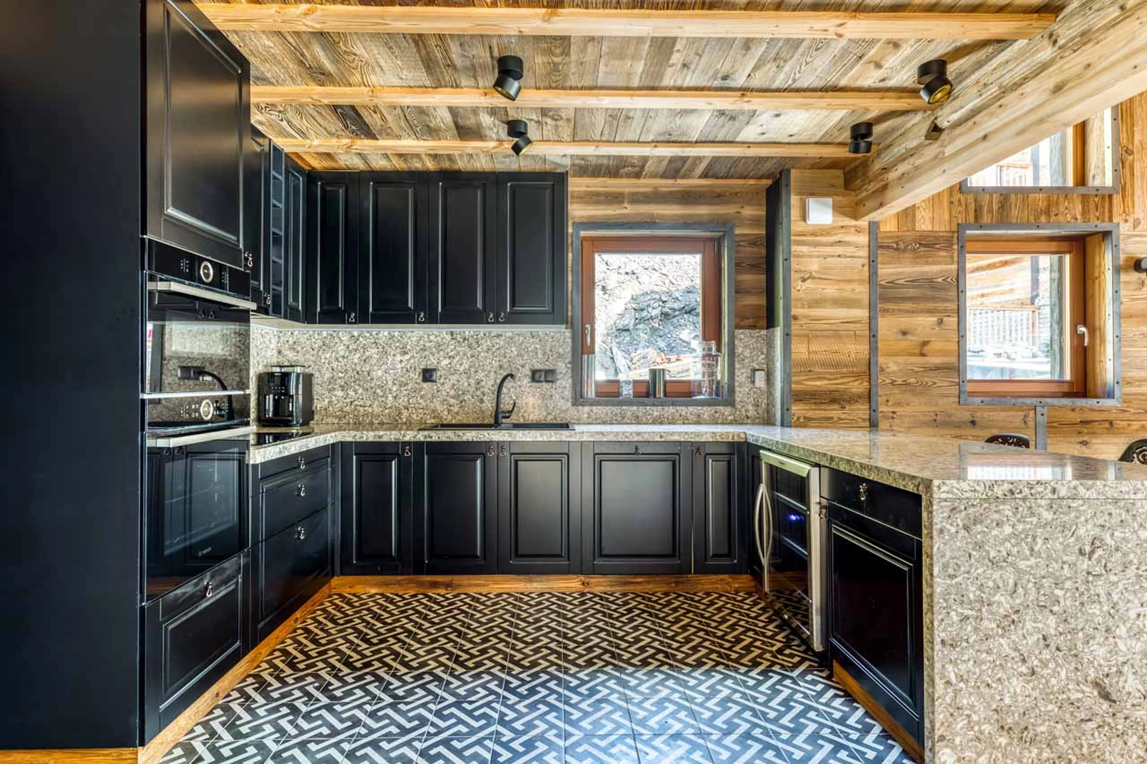 Kitchen at Chalet Raven in Tignes