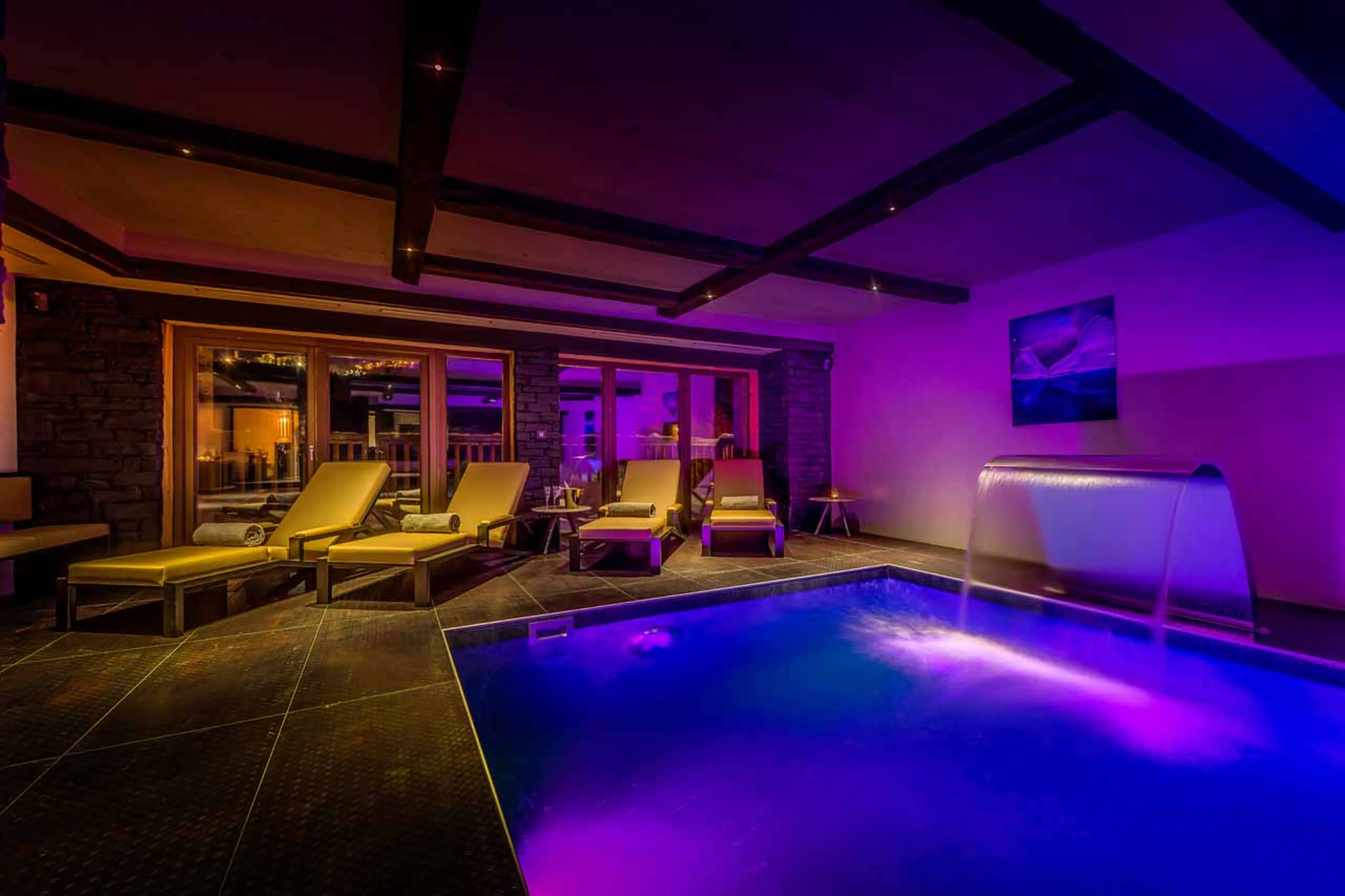 Relaxation area at Chalet Raven in Tignes