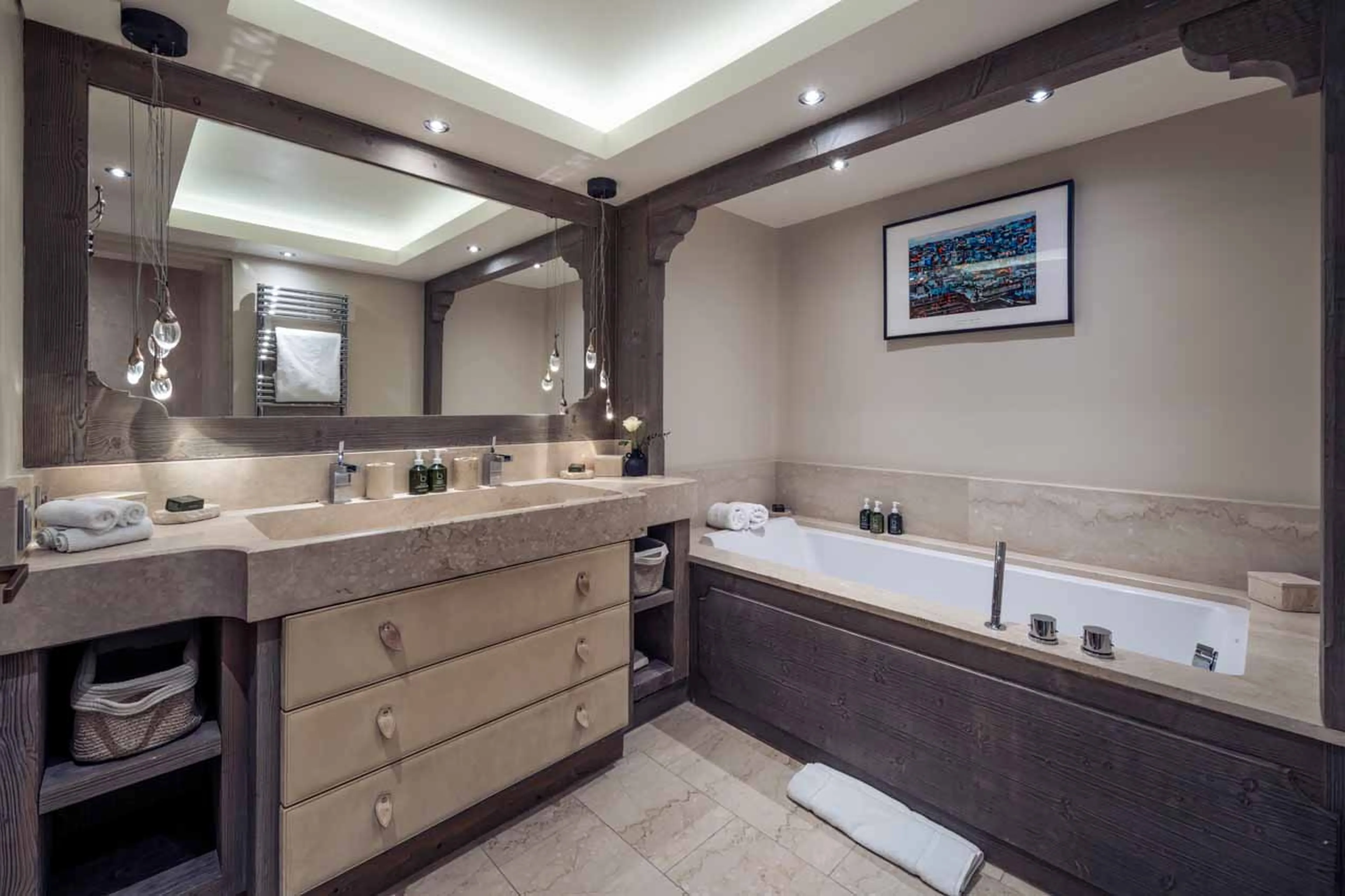 Bathroom two at Chalet Razzie in Courchevel 1850