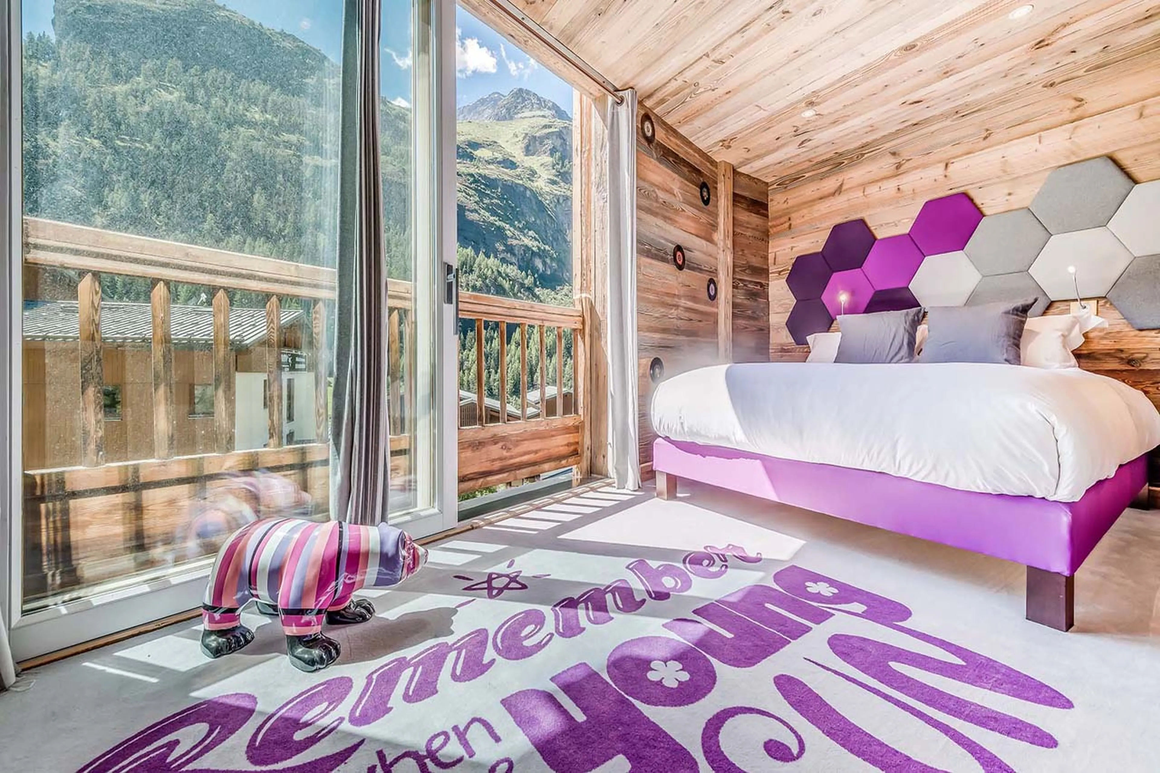 Bedroom four at Chalet Rock n' Love in Tignes