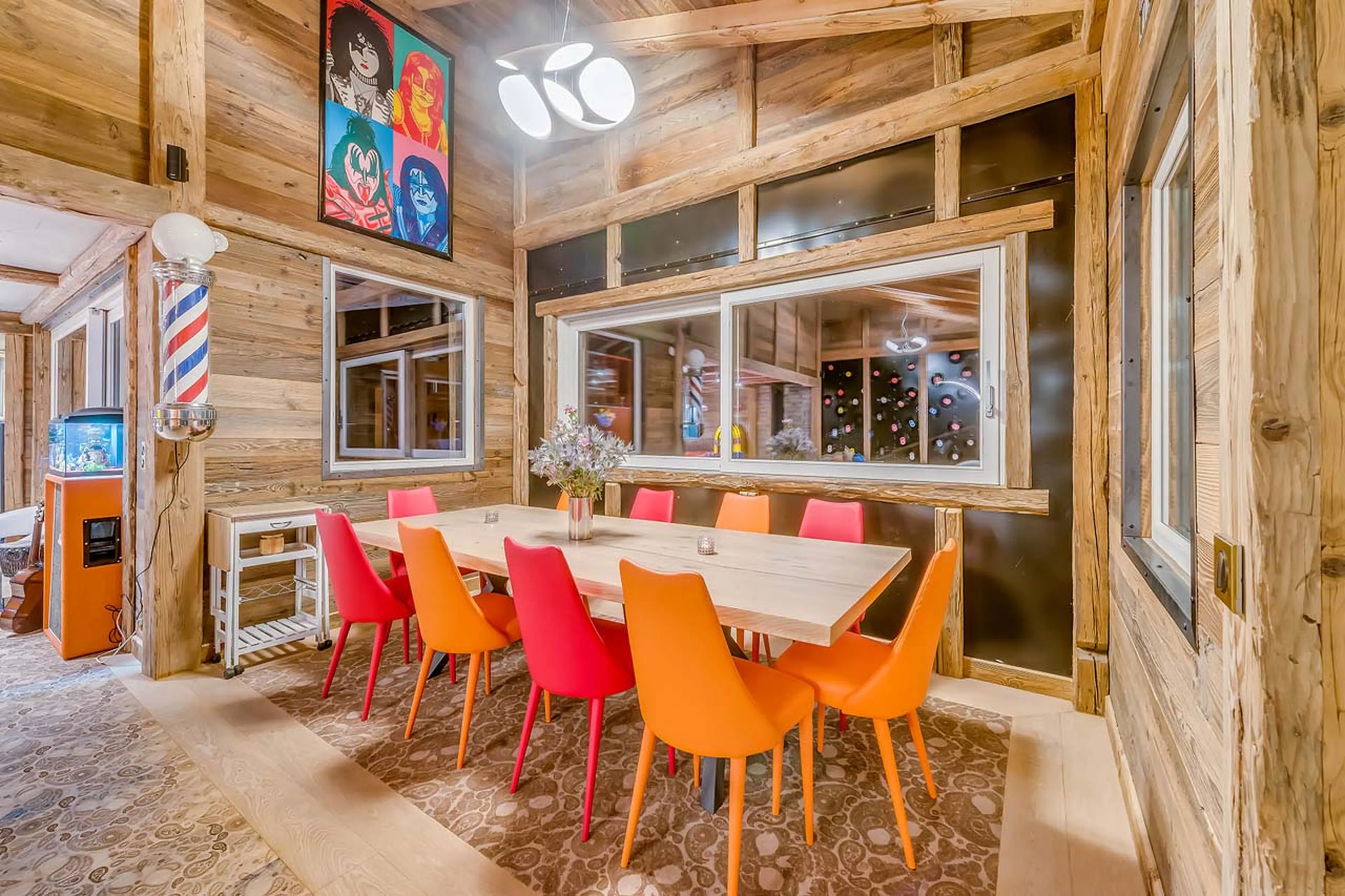Dining table at Chalet Rock n' Love in Tignes