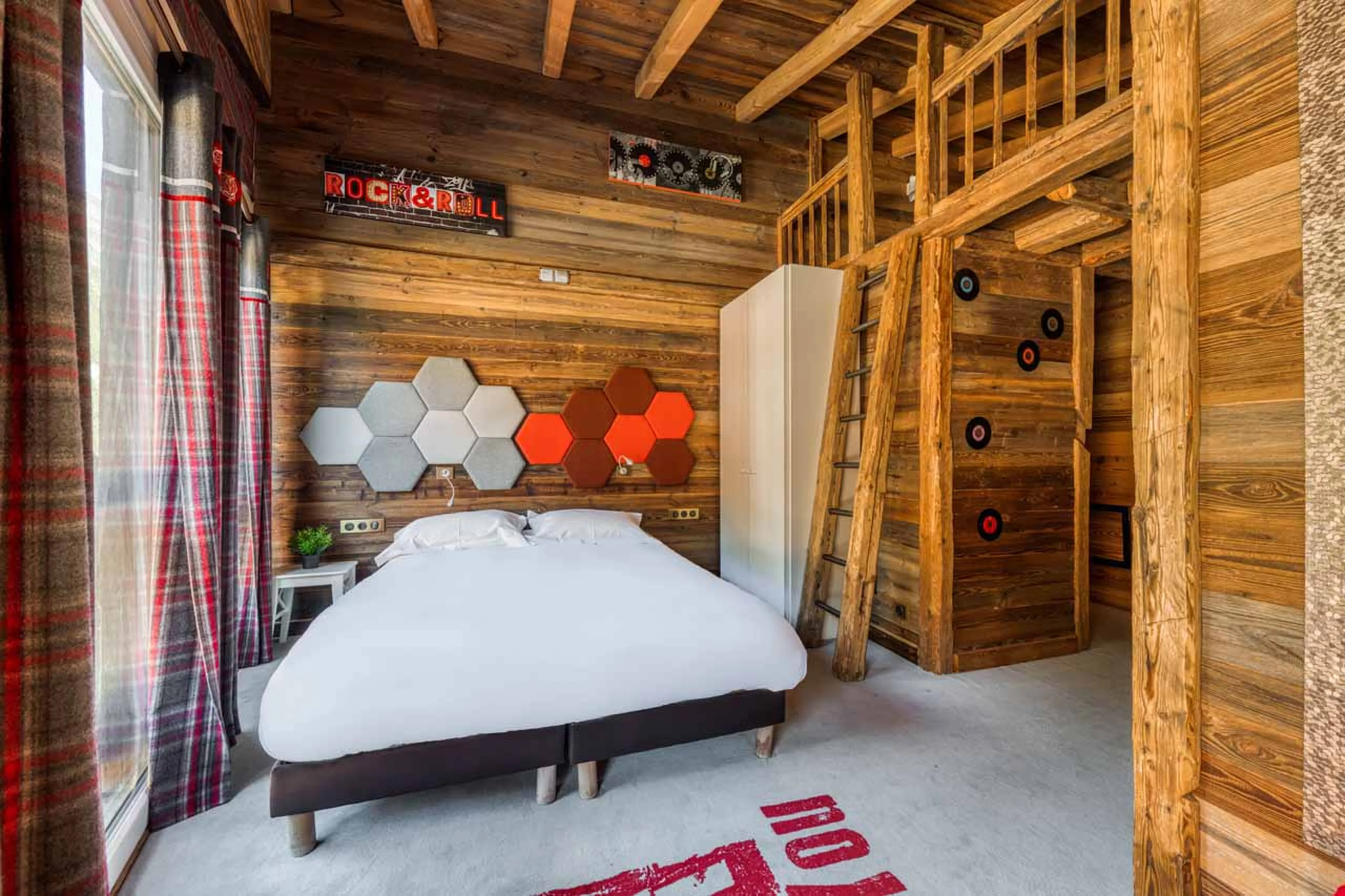 Bedroom three at Chalet Rock n' Love in Tignes