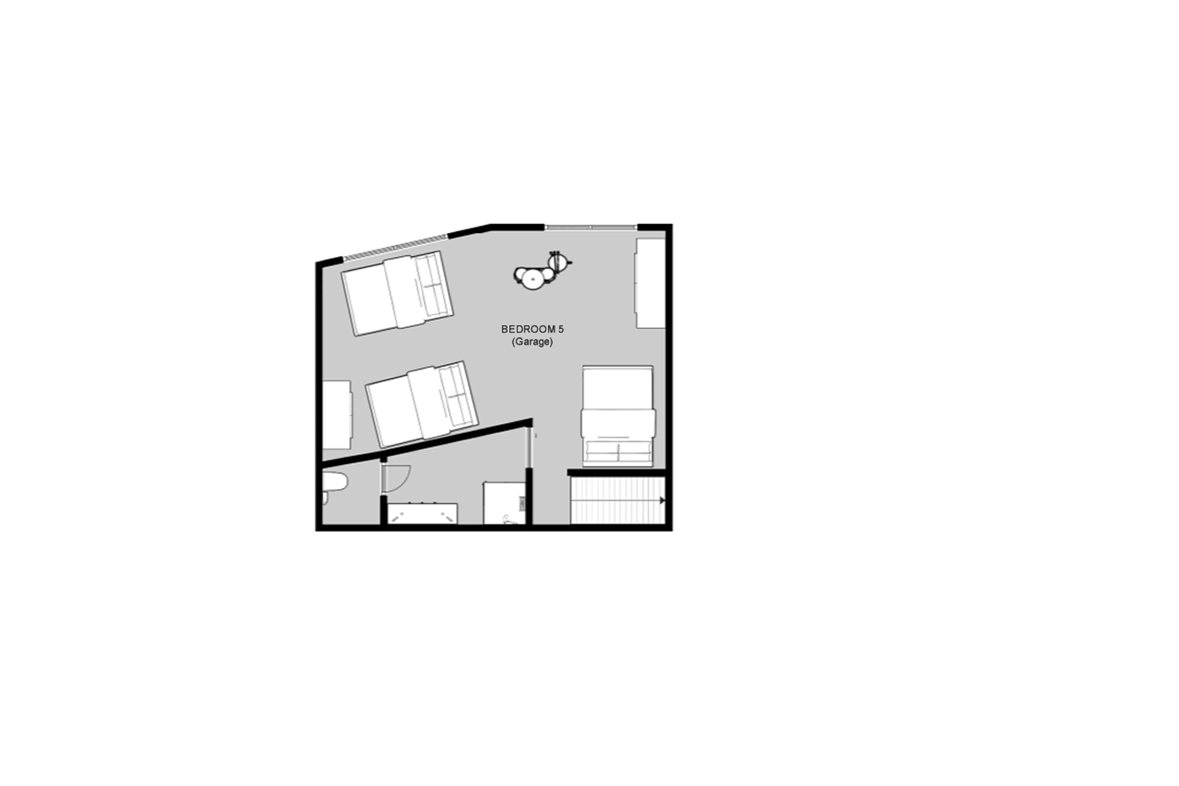 Level 3 floor plan of Rock n Love in Tignes