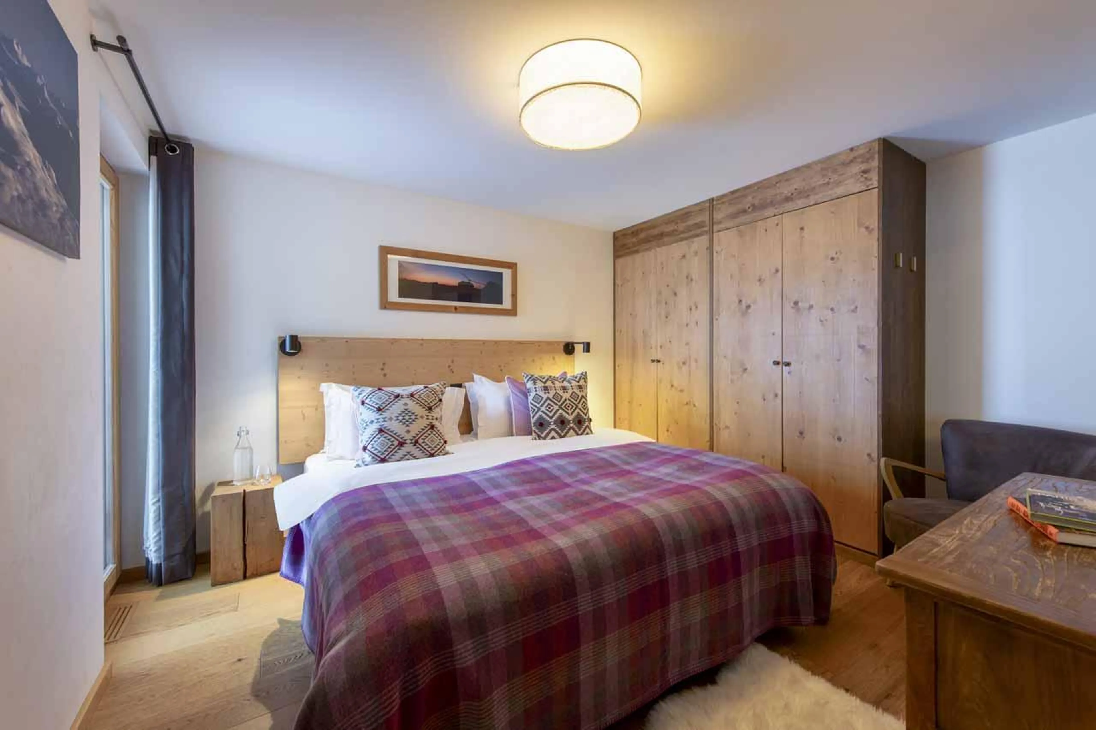 Bedroom five at Chalet Rock in Verbier