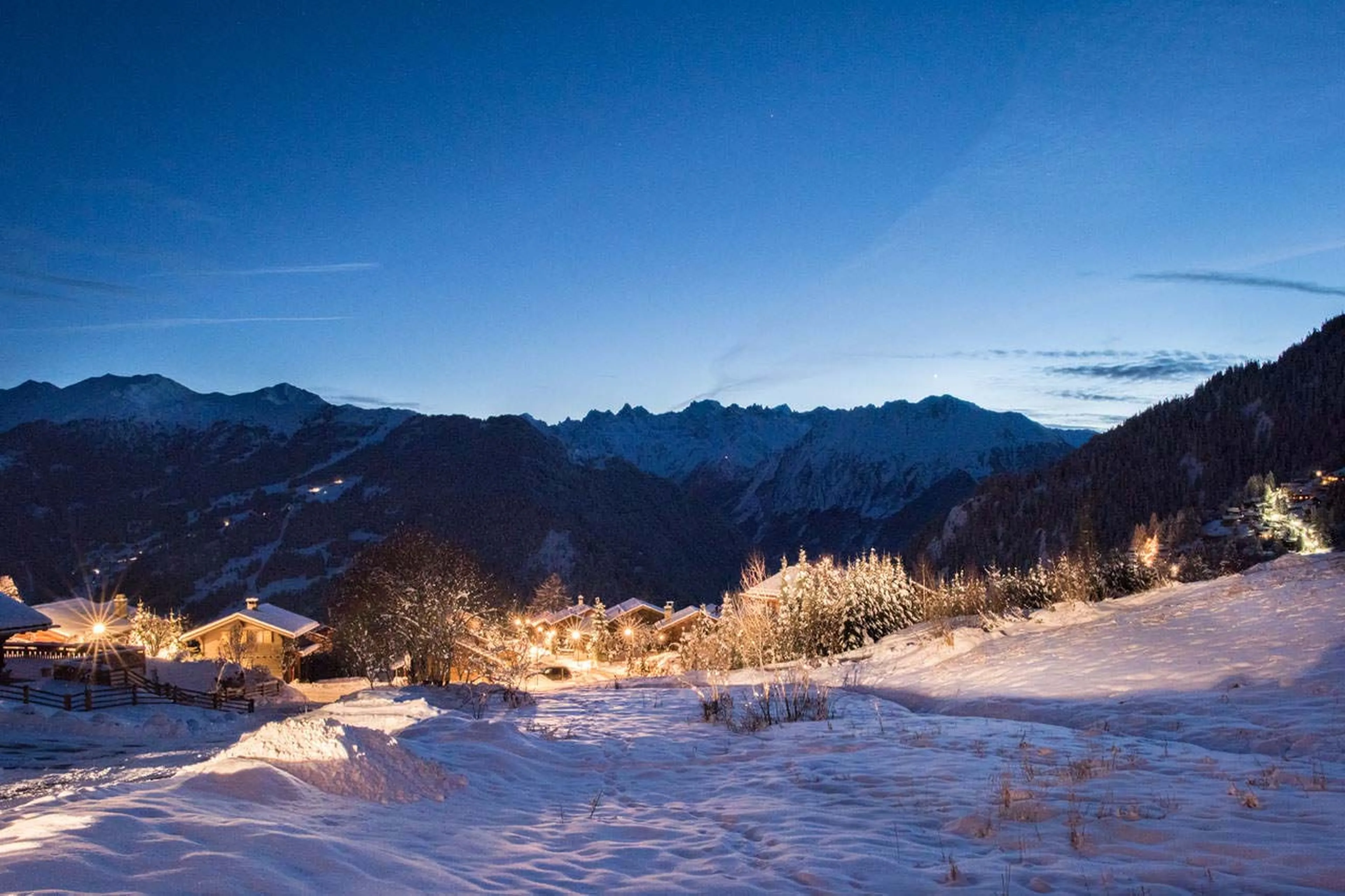 Mountain views from Exterior of Chalet Rock