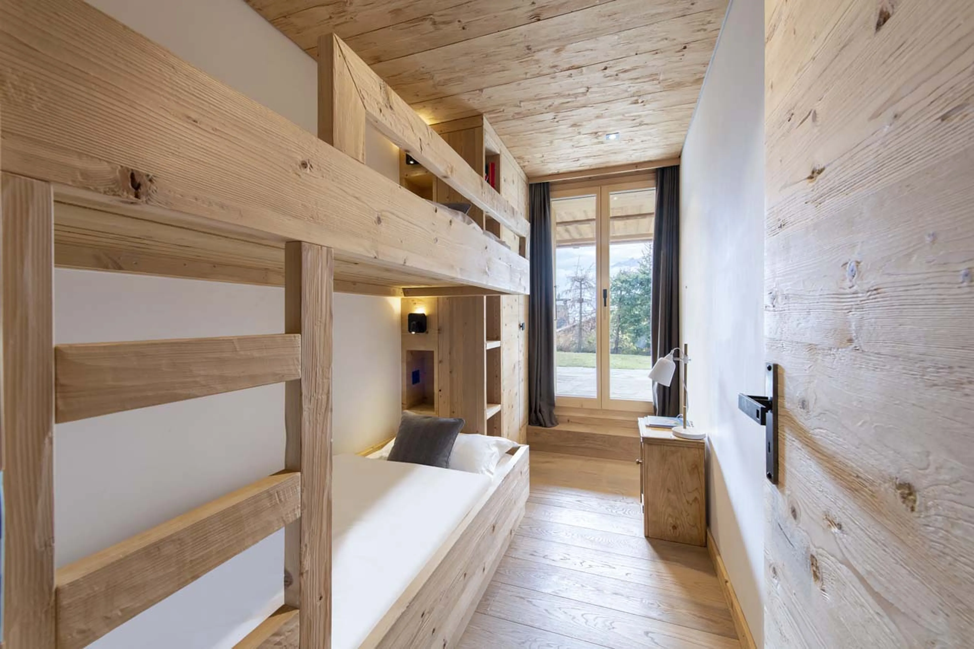 Bedroom two at Chalet Roselle in Verbier