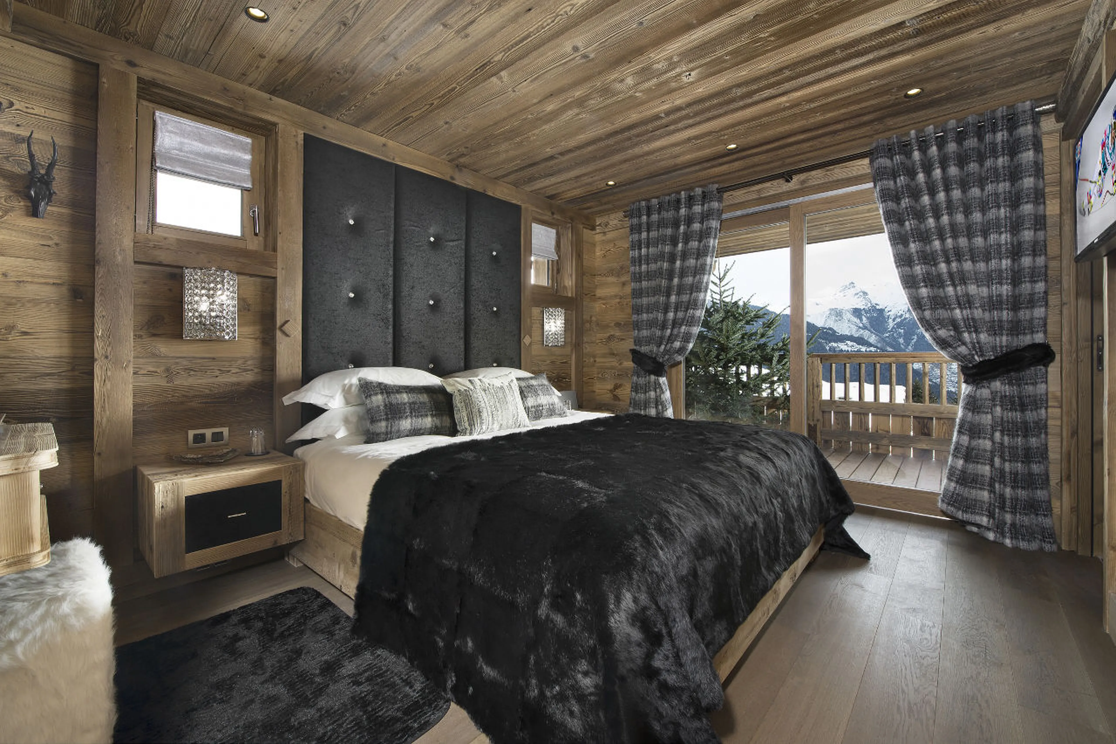 Bedroom four at Chalet S in Courchevel 1550