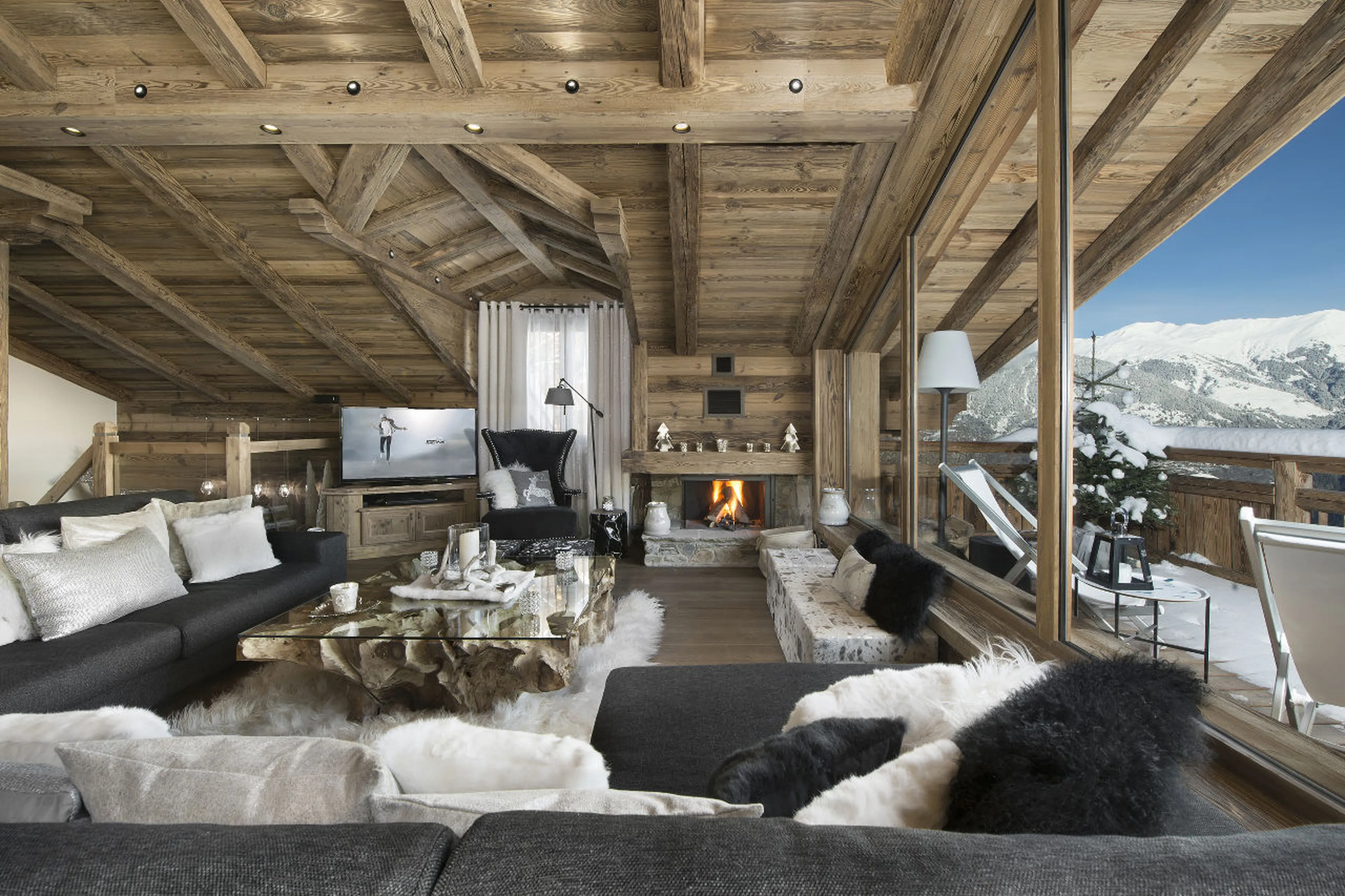 Living area of Chalet S in Courchevel 1550