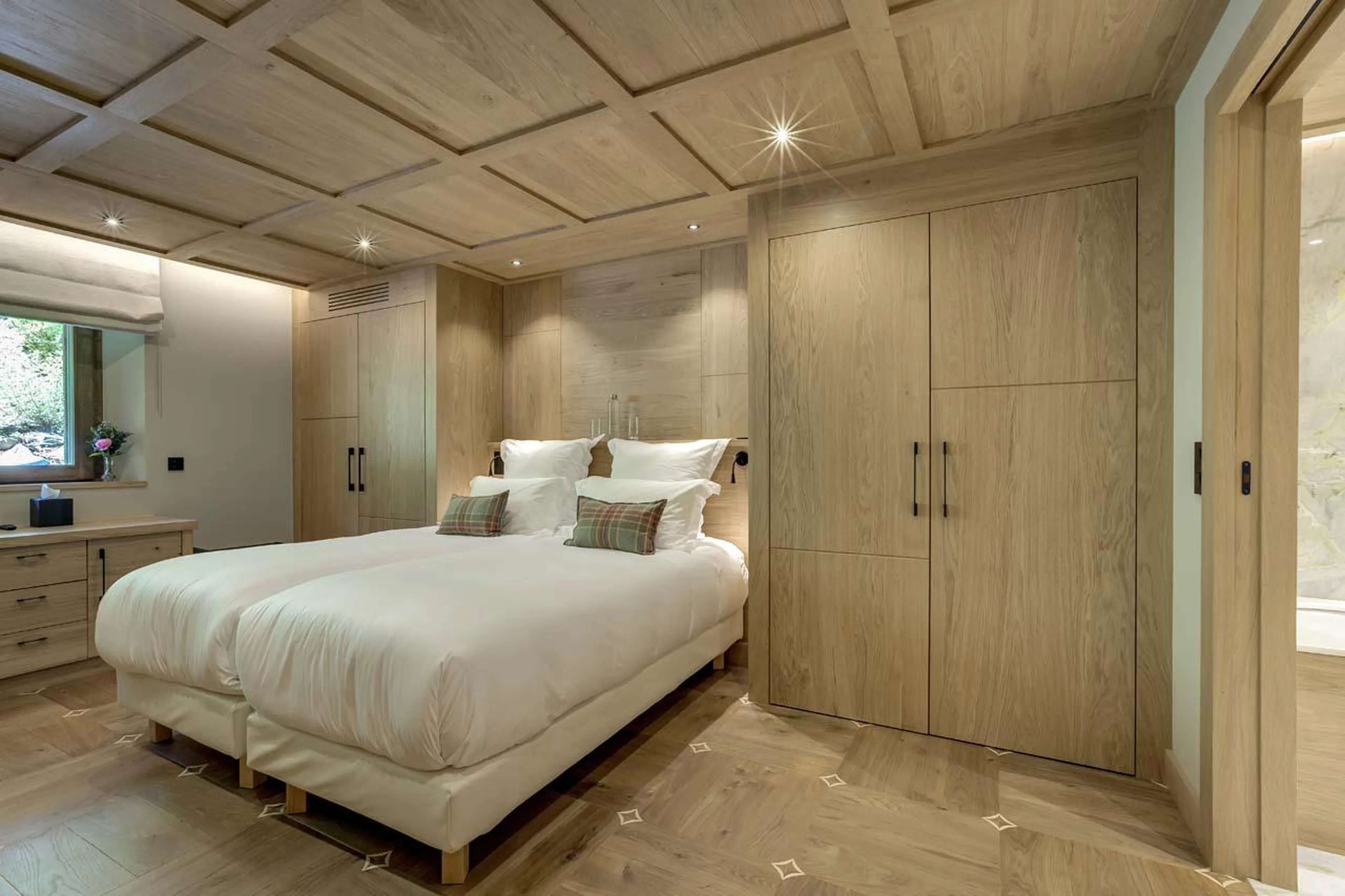 Bedroom four in Chalet Saphir in Chamonix