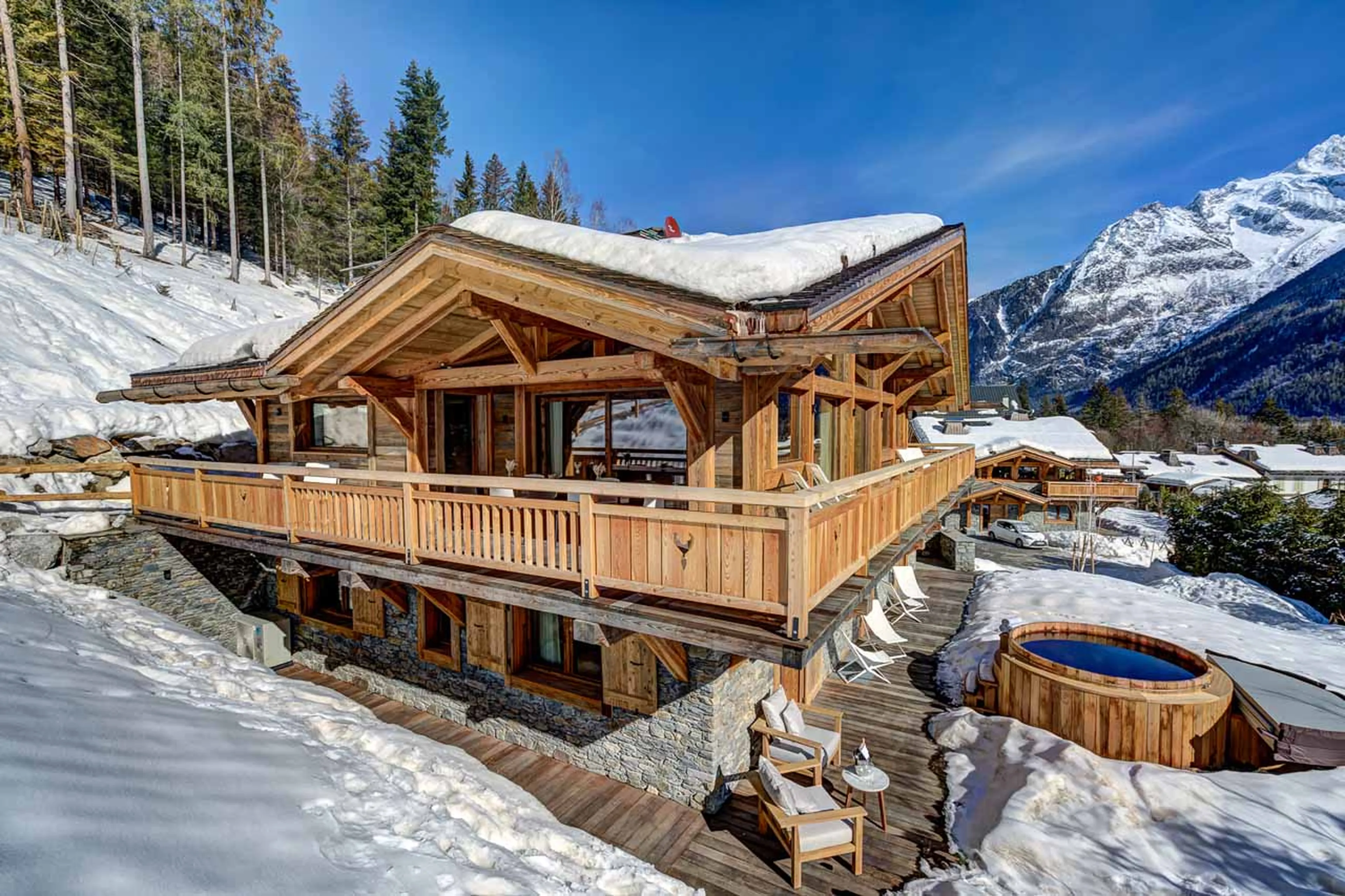 Exterior of Chalet Saphir in Chamonix