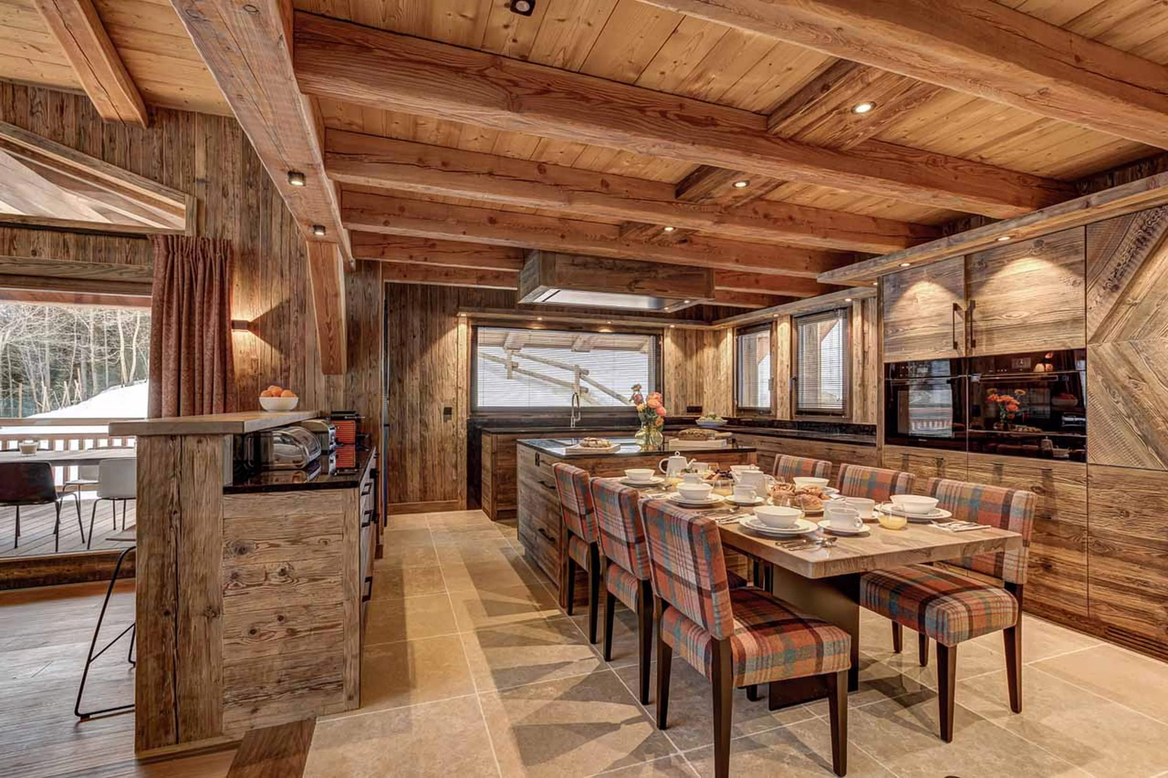Kitchen at Chalet Saphir in Chamonix