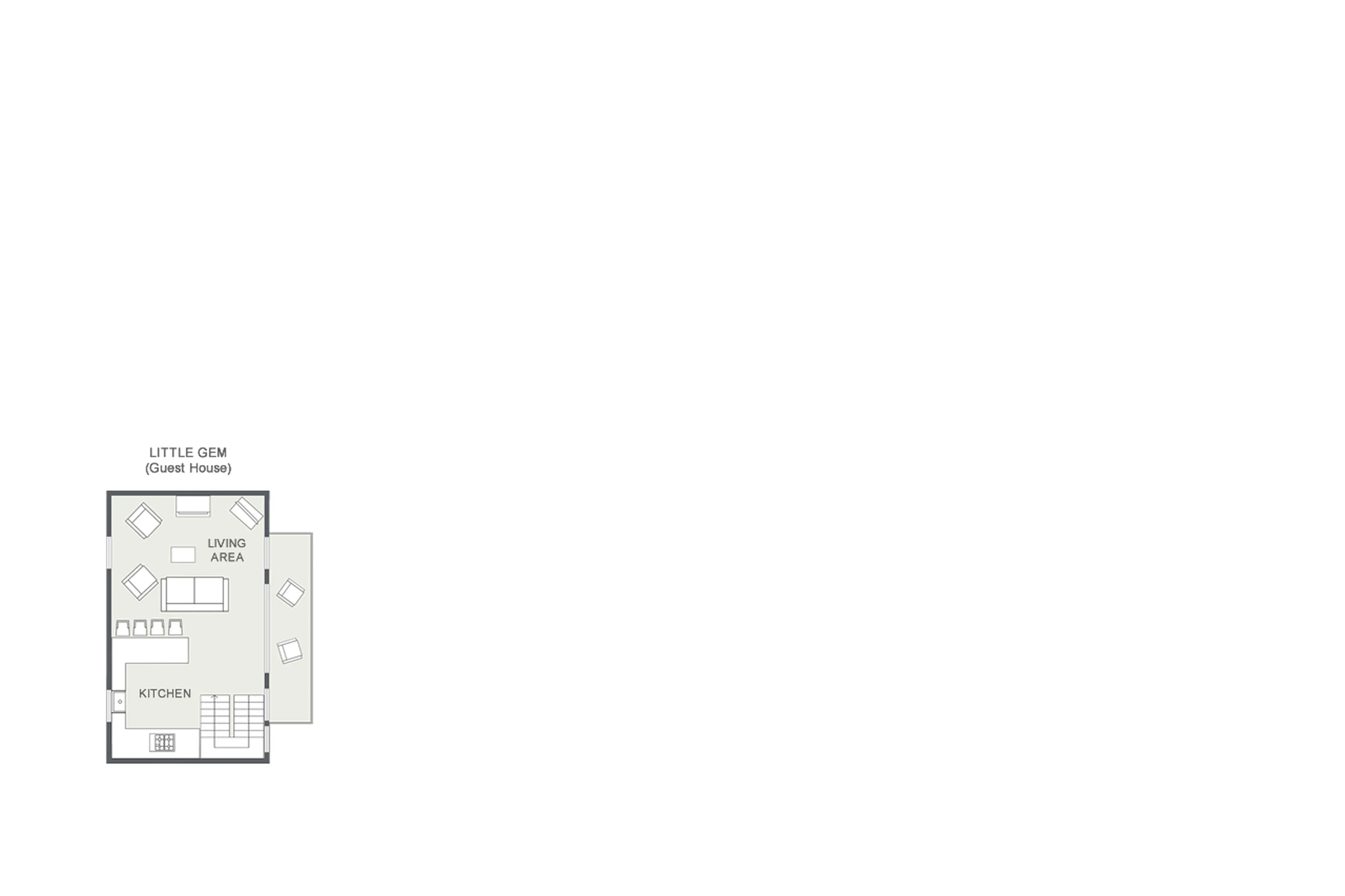 Level 2 floor plan of Chalet Sapphire Gem in Morzine