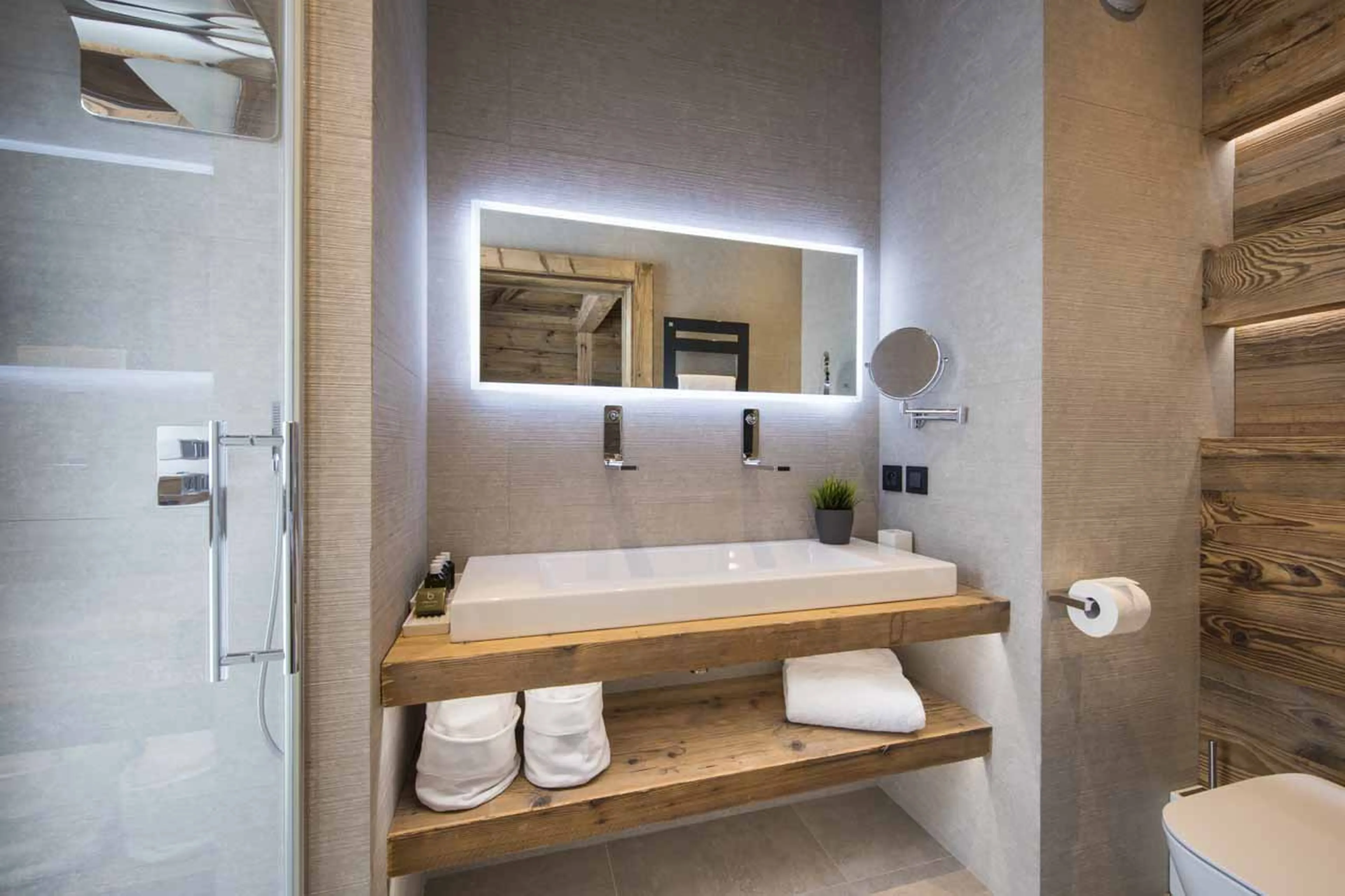 Shower room three at Chalet Sapphire in Morzine