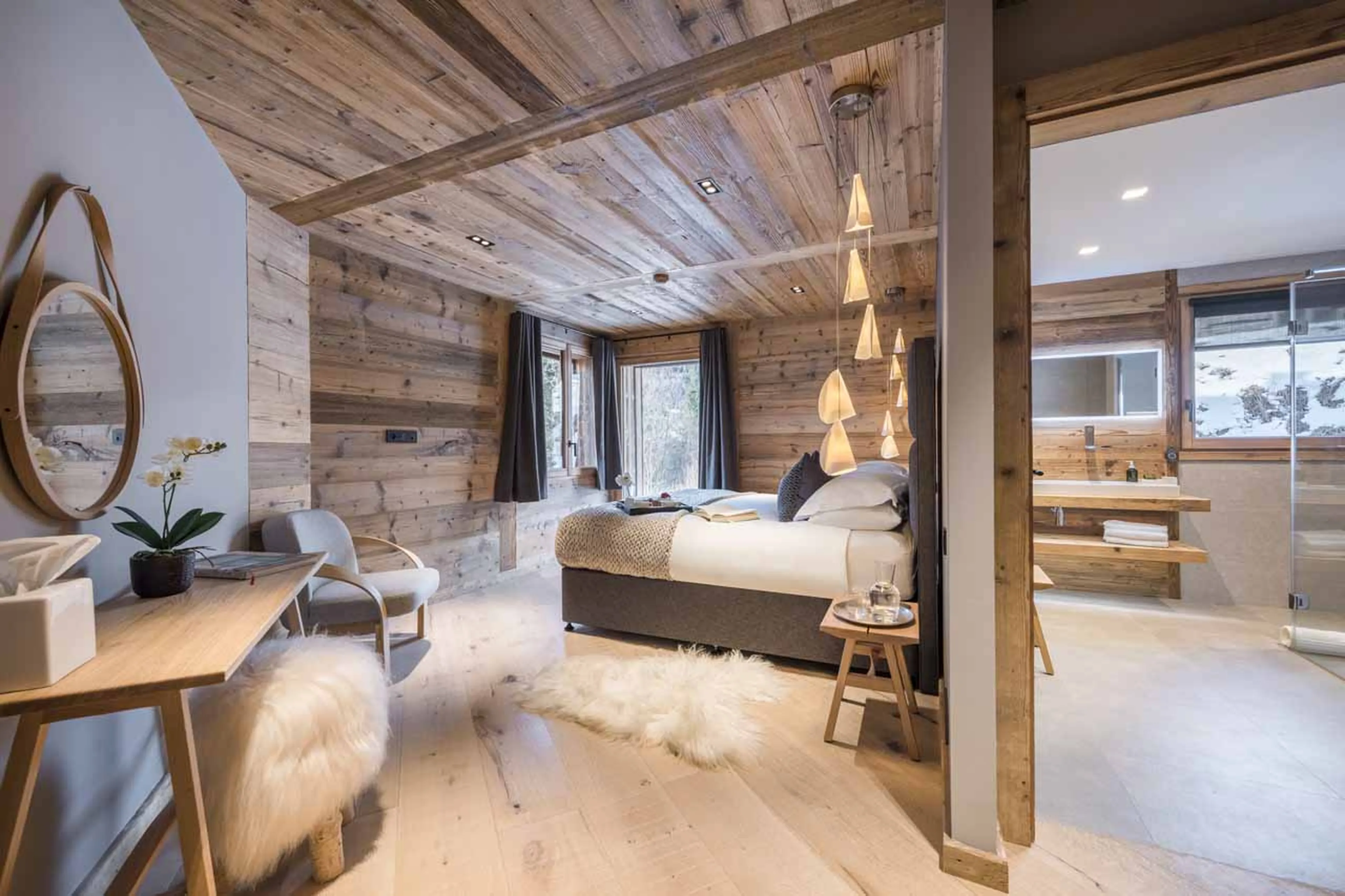 Access to shower room at Chalet Sapphire in Morzine