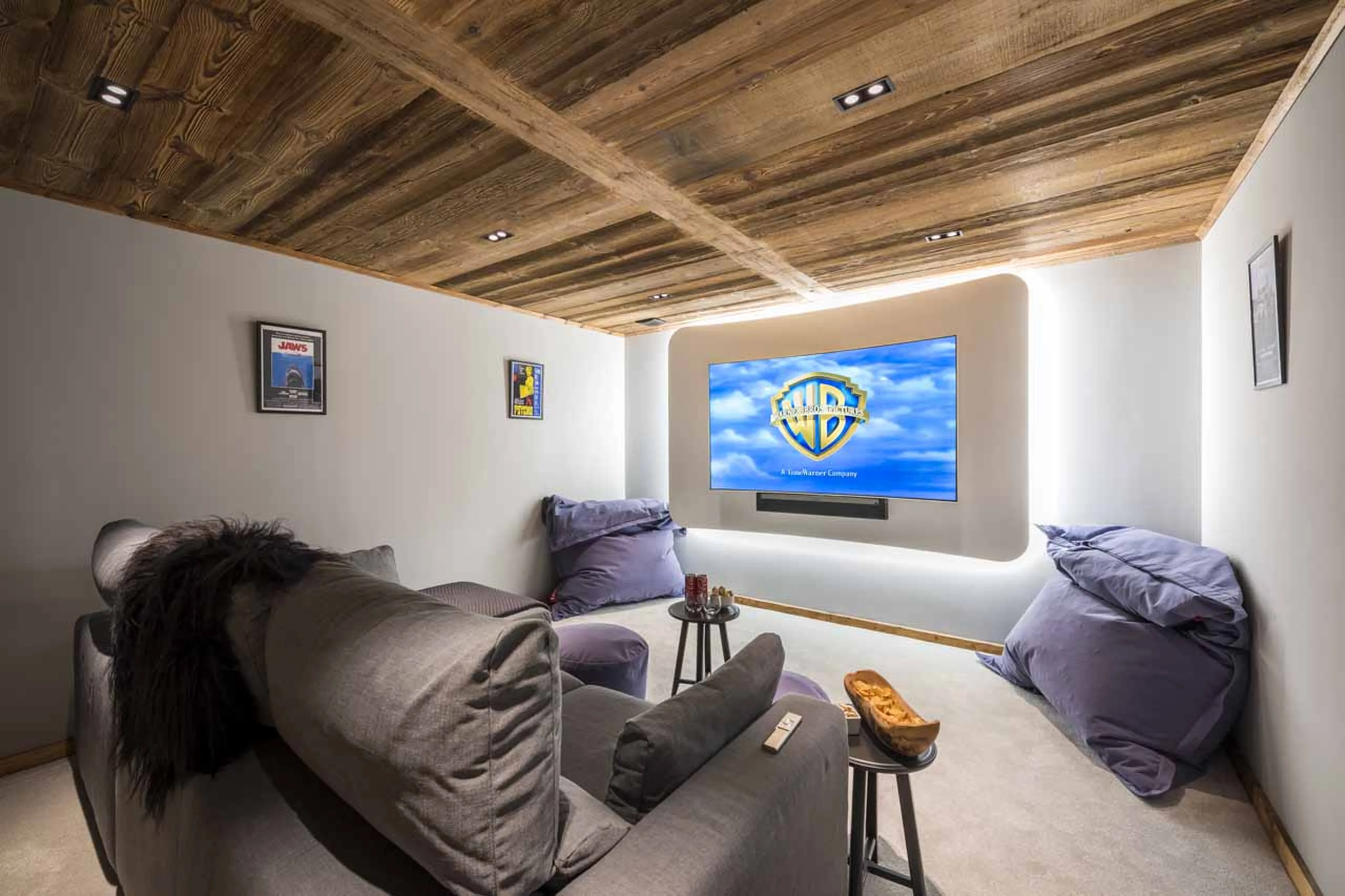 Cinema room at the Sapphire Estate in Morzine