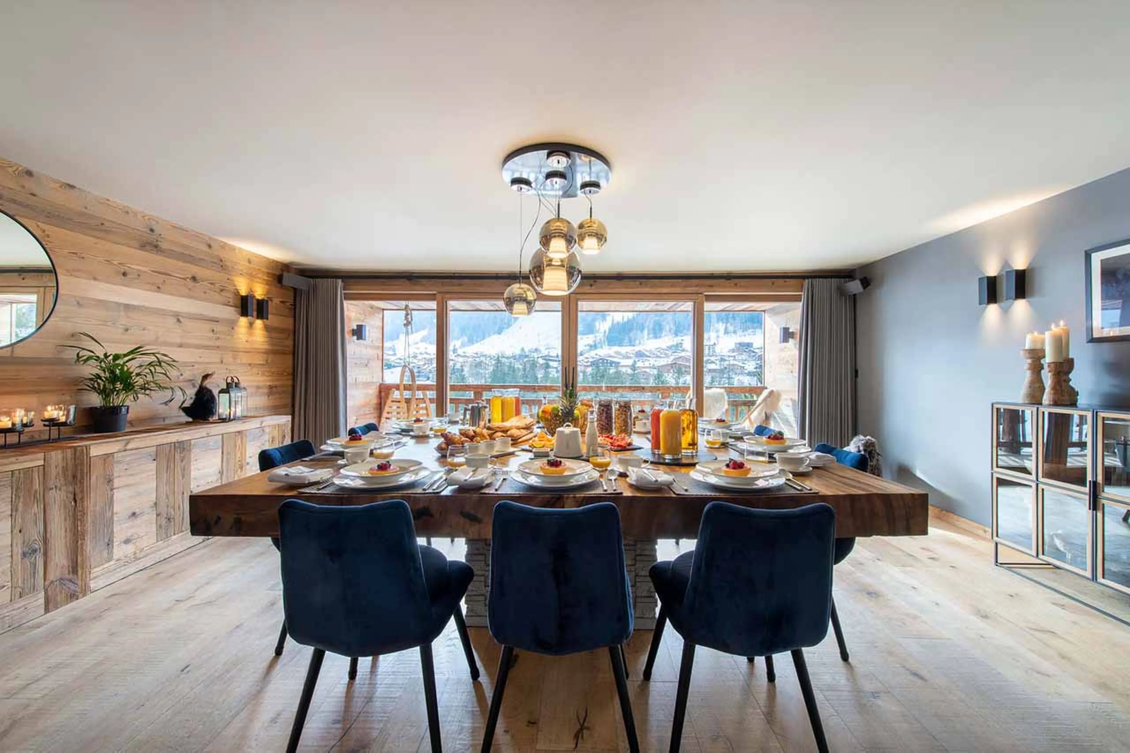 Dining table at Chalet Sapphire in Morzine