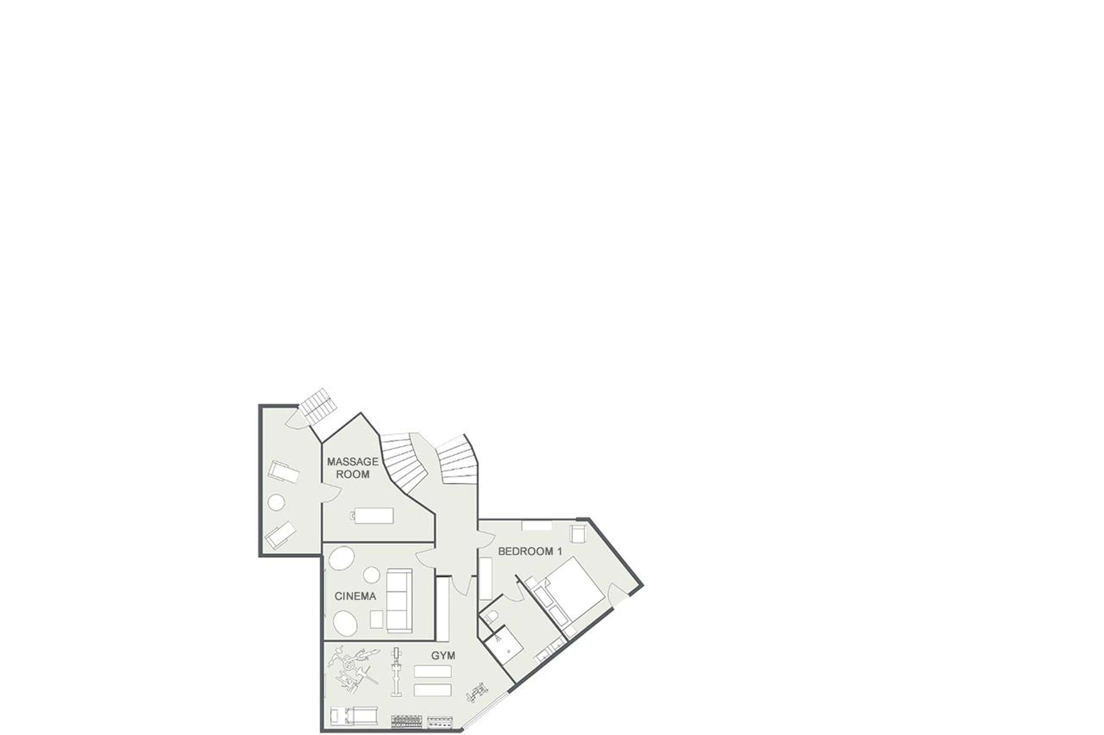 Level -4 floor plan of Chalet Sapphire in Morzine
