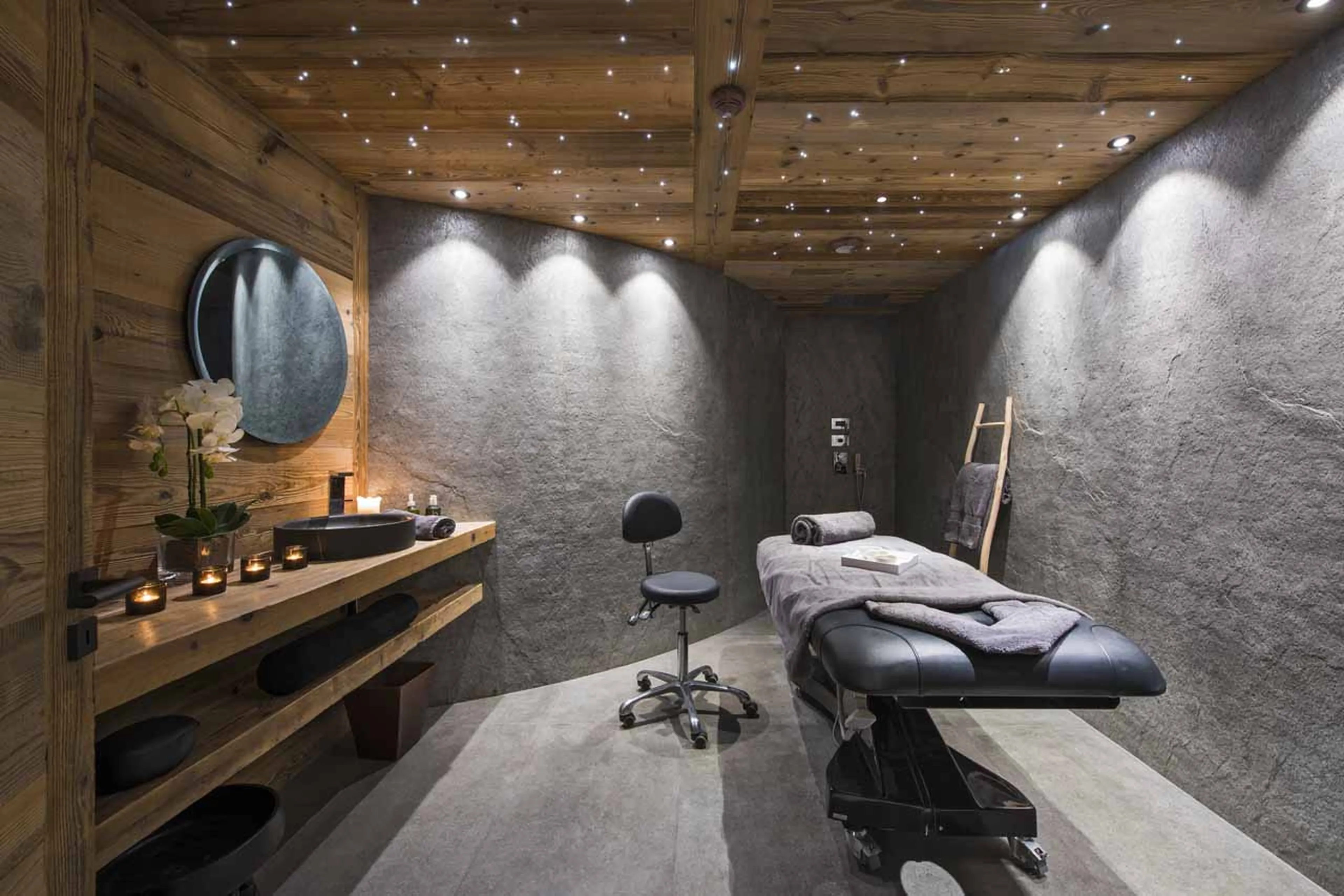 Massage room at Chalet Sapphire in Morzine