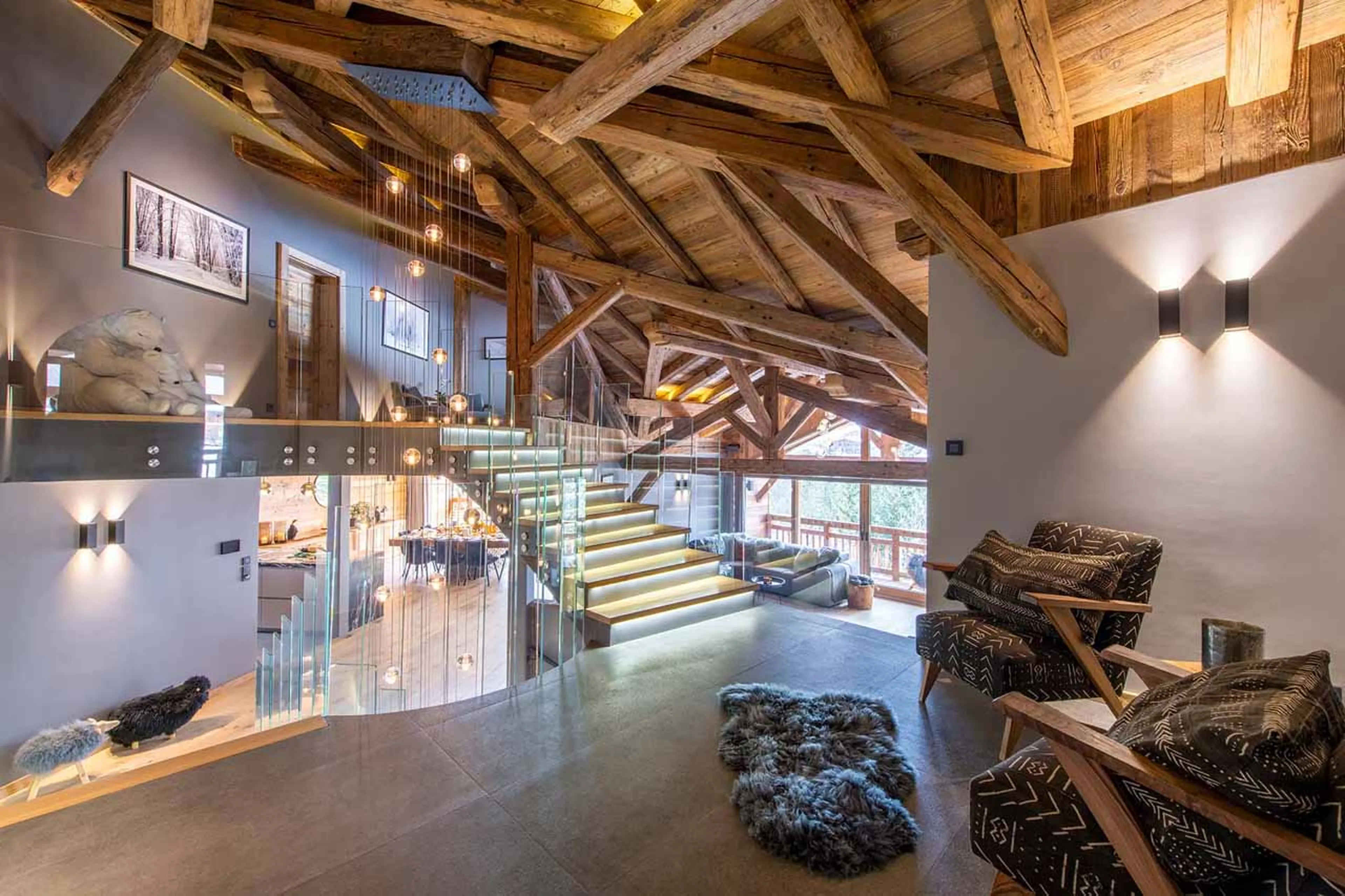 Entrance hall at Chalet Sapphire in Morzine
