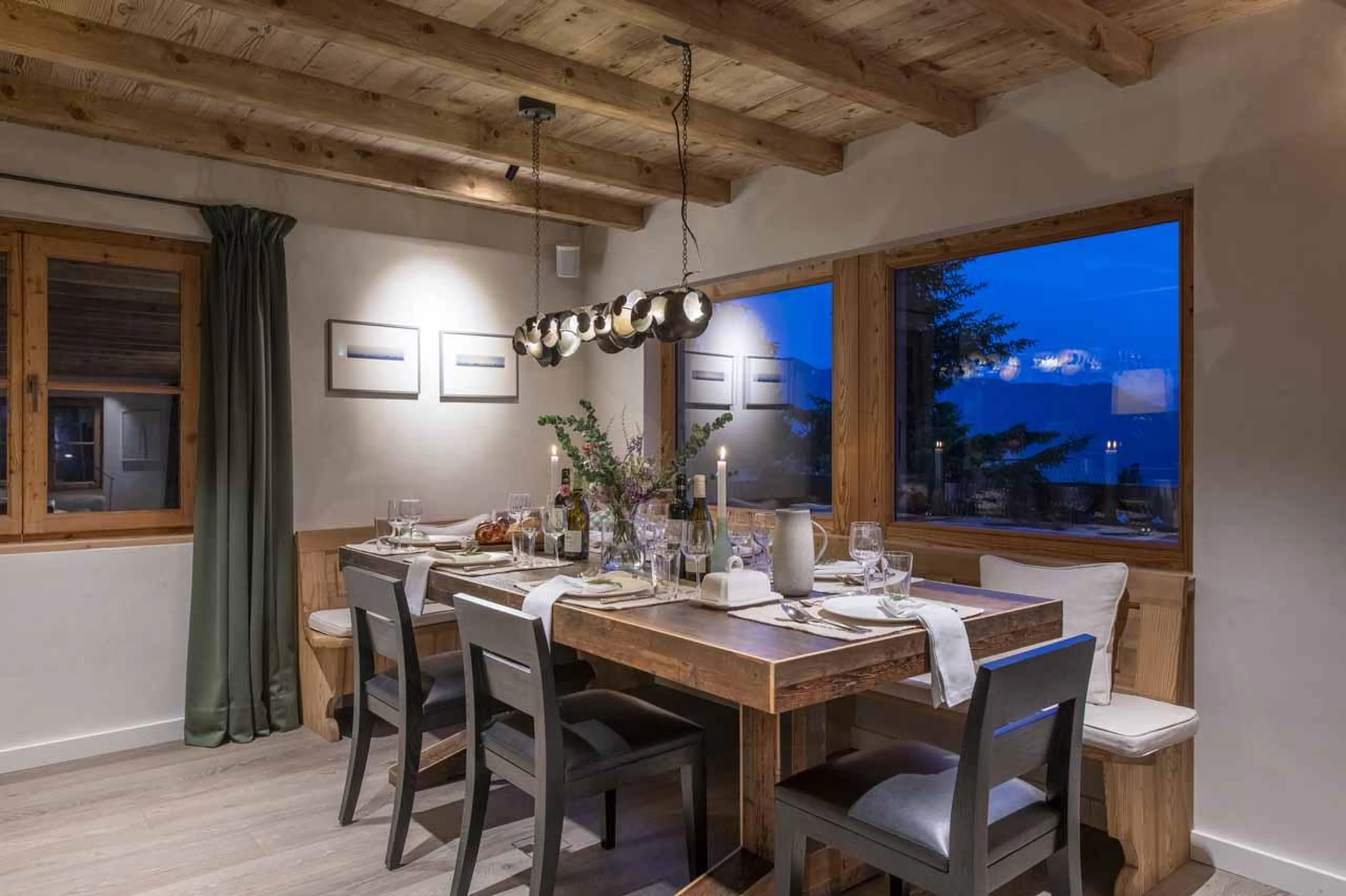 Dining area in Chalet Scandinavia, Verbier, Switzerland