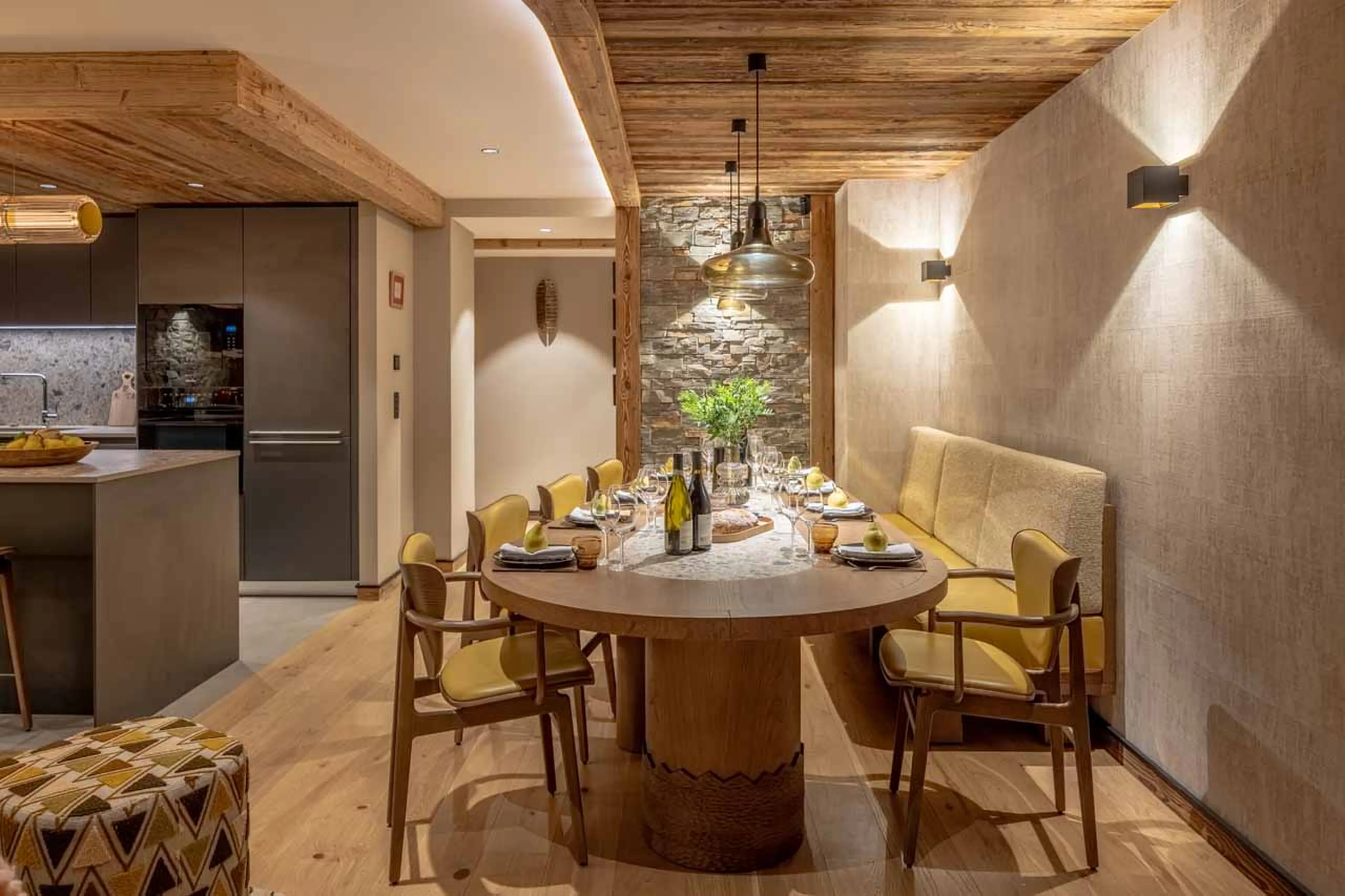 Dining area at Apartment Serene in Meribel