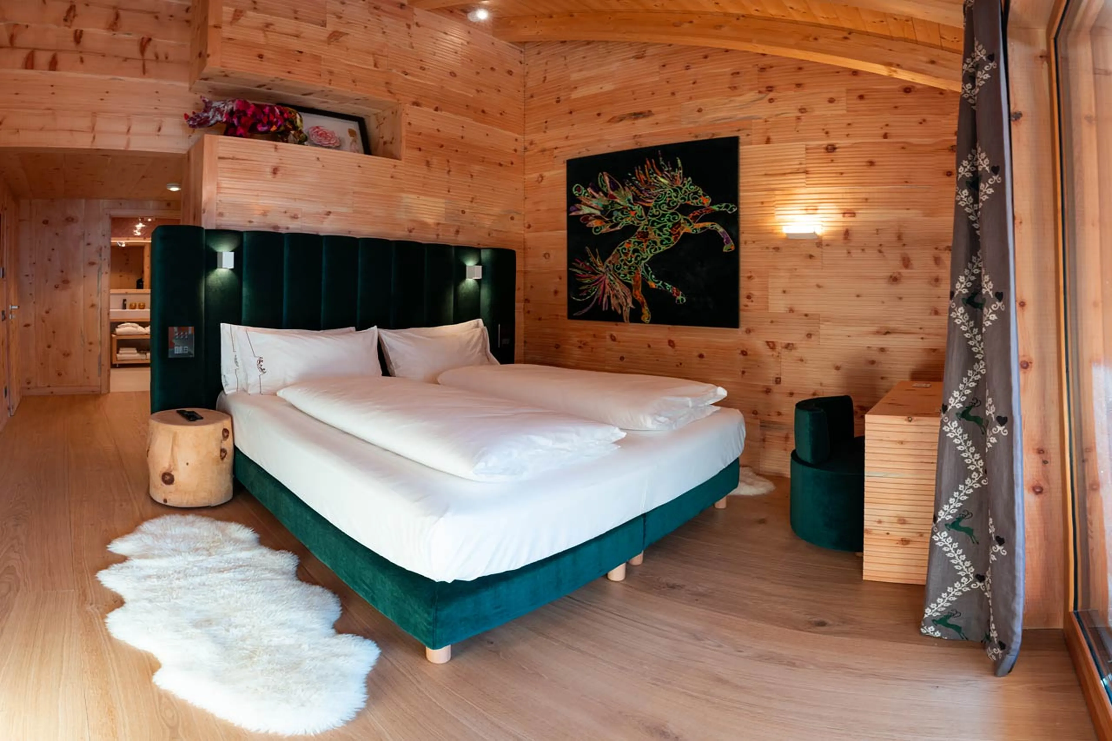 Bedroom two at Chalet Serge in Cortina