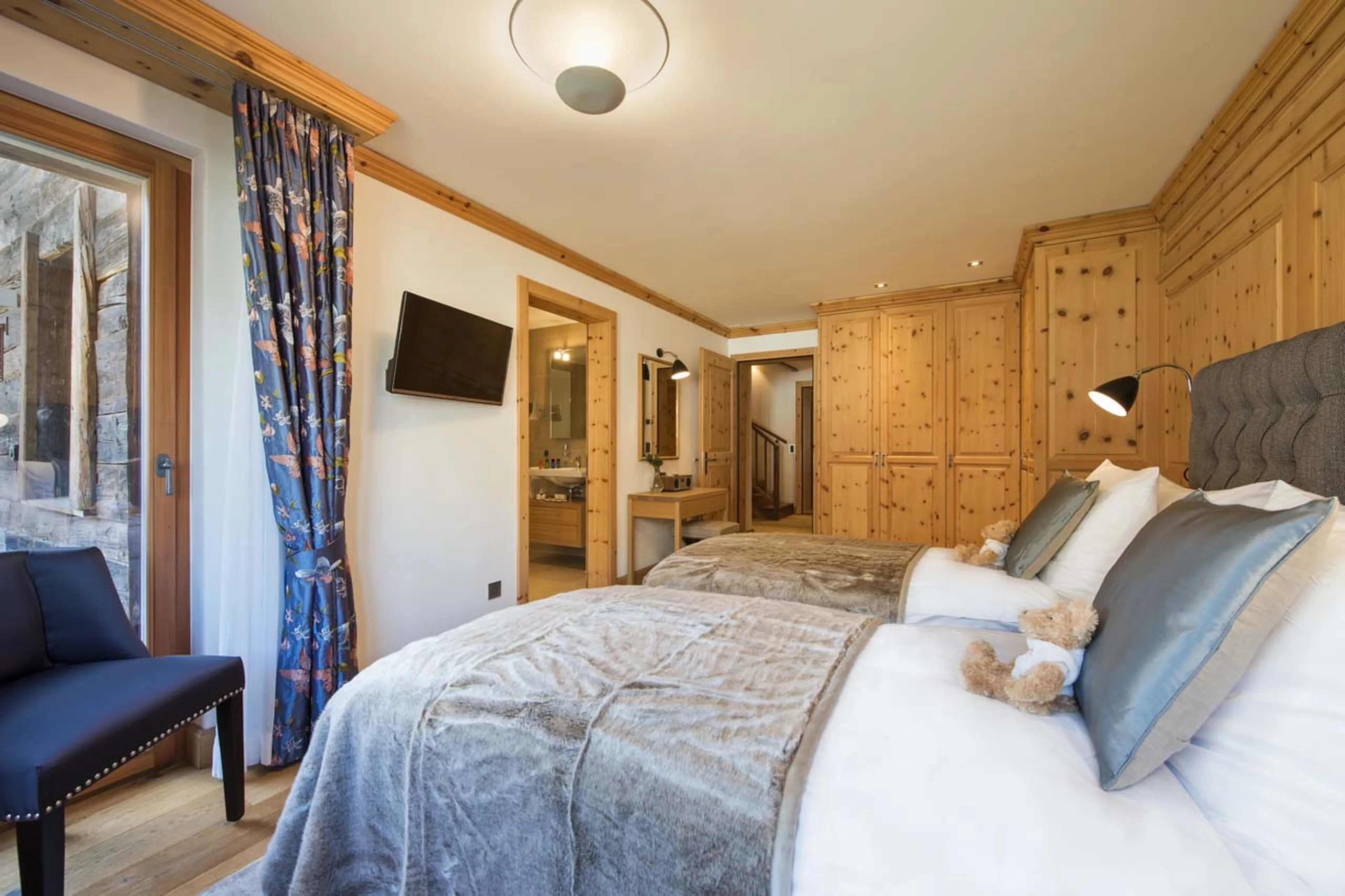 Bedroom four at Chalet Shalimar in Zermatt