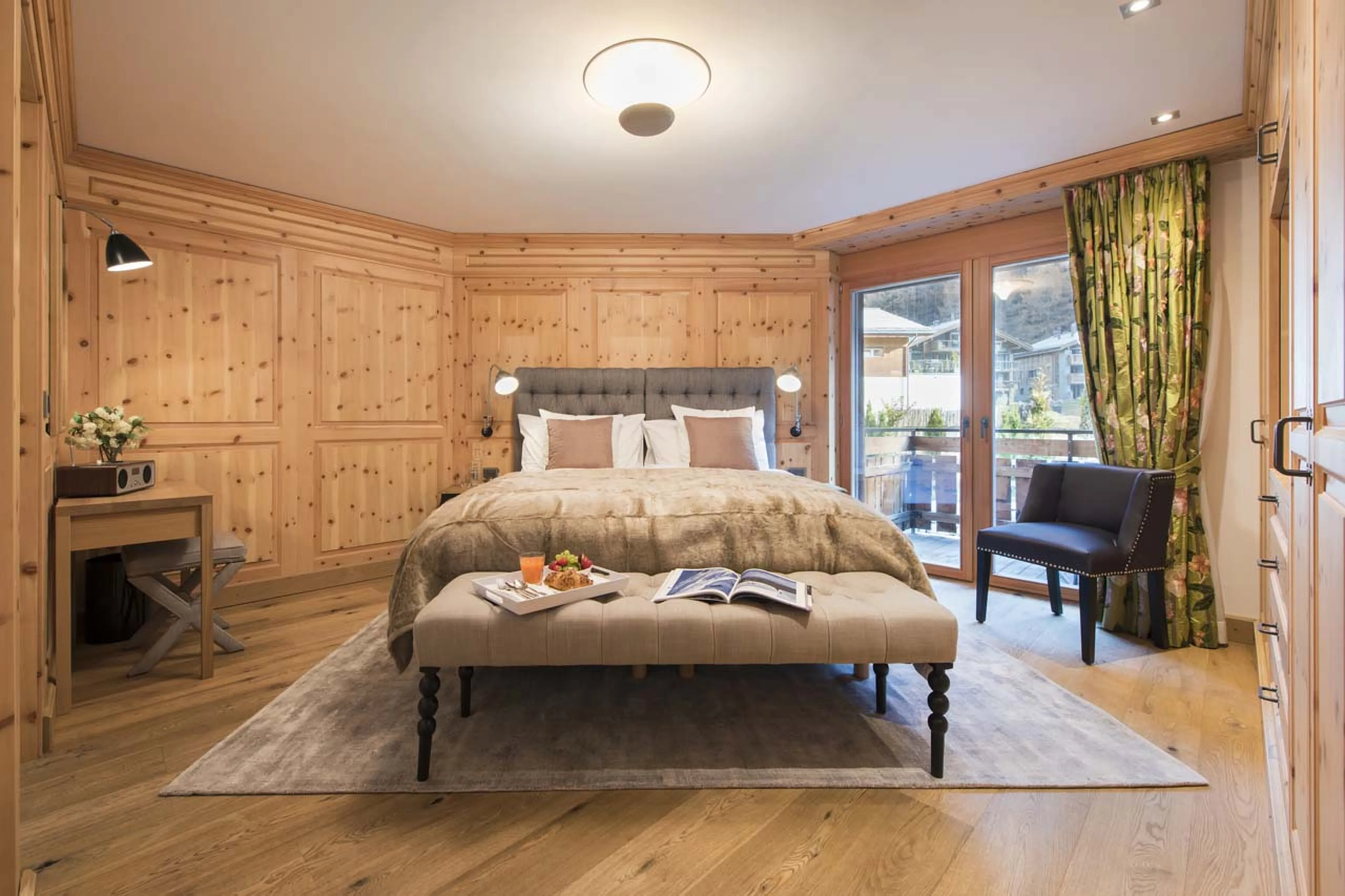 Bedroom six at Chalet Shalimar in Zermatt