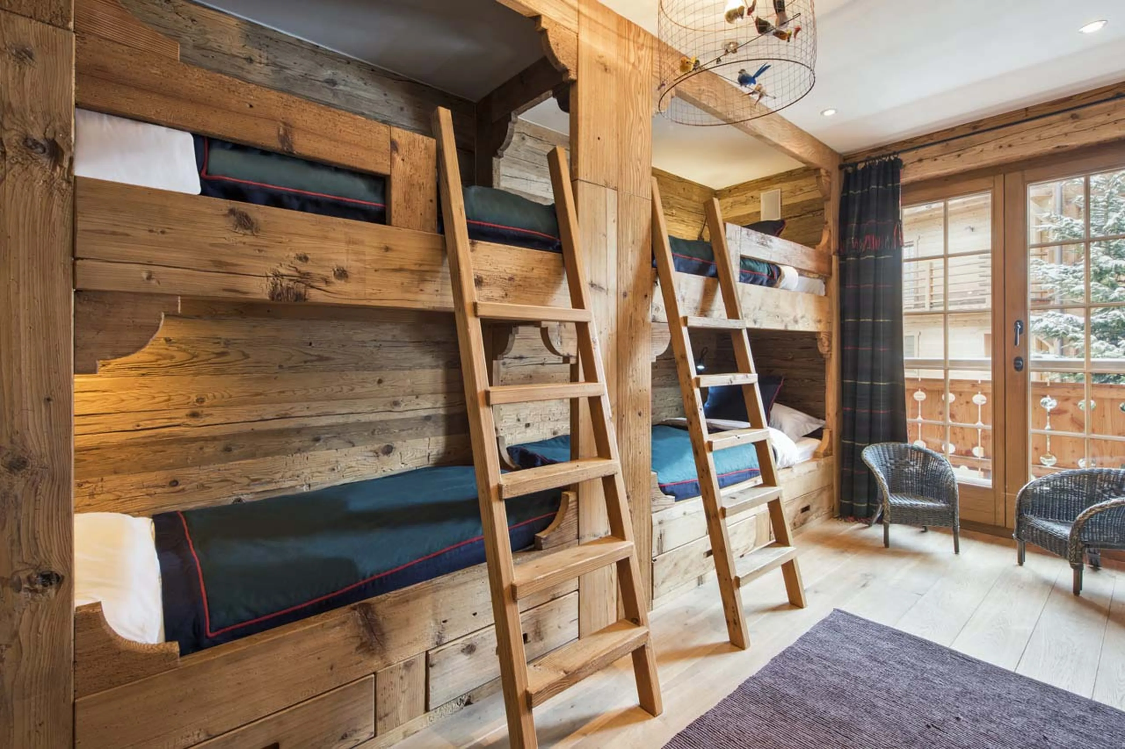 Quad bunk room at Apartment Silver in Verbier