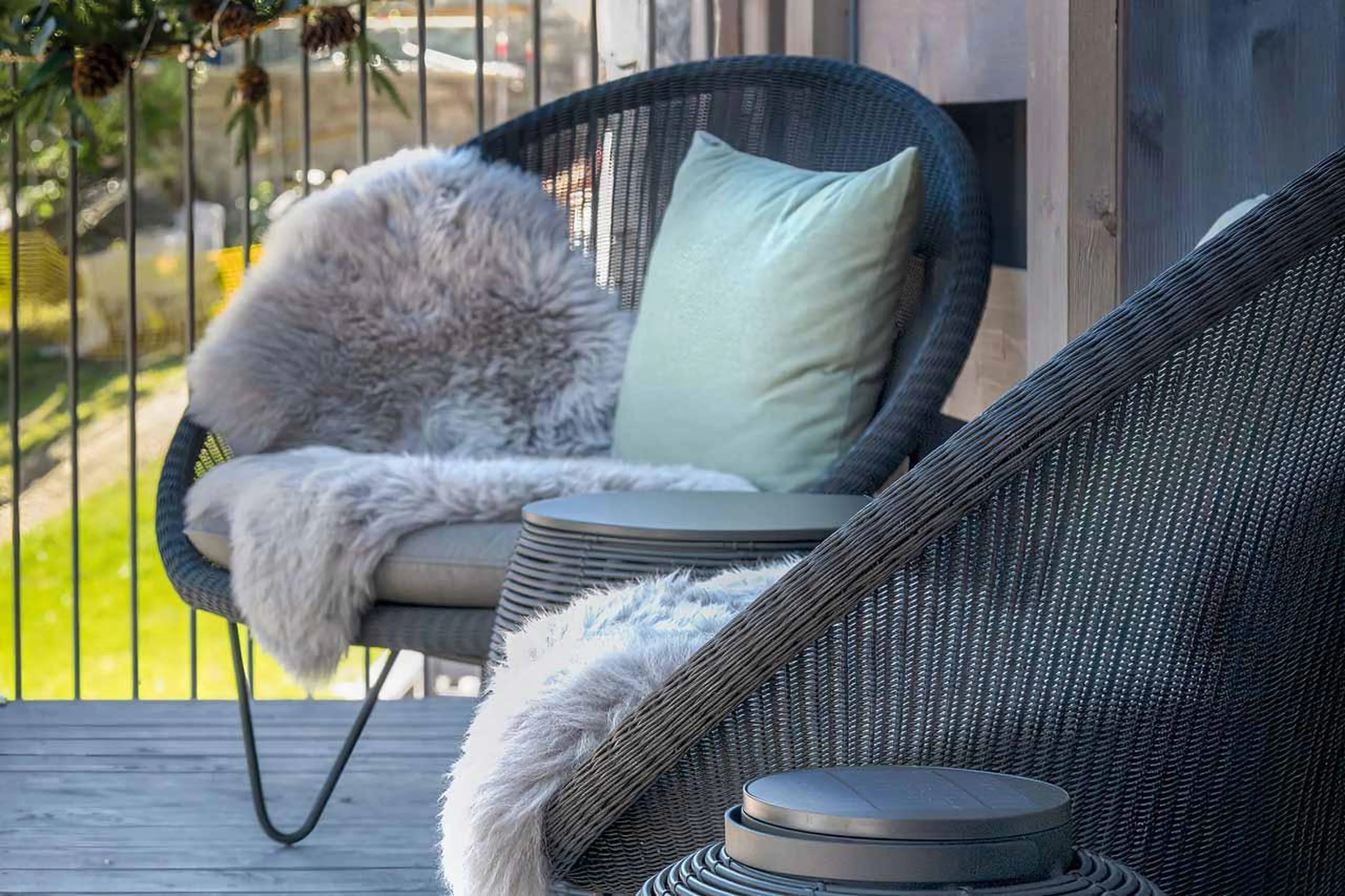 Balcony at Chalet Sira in Courchevel 1550