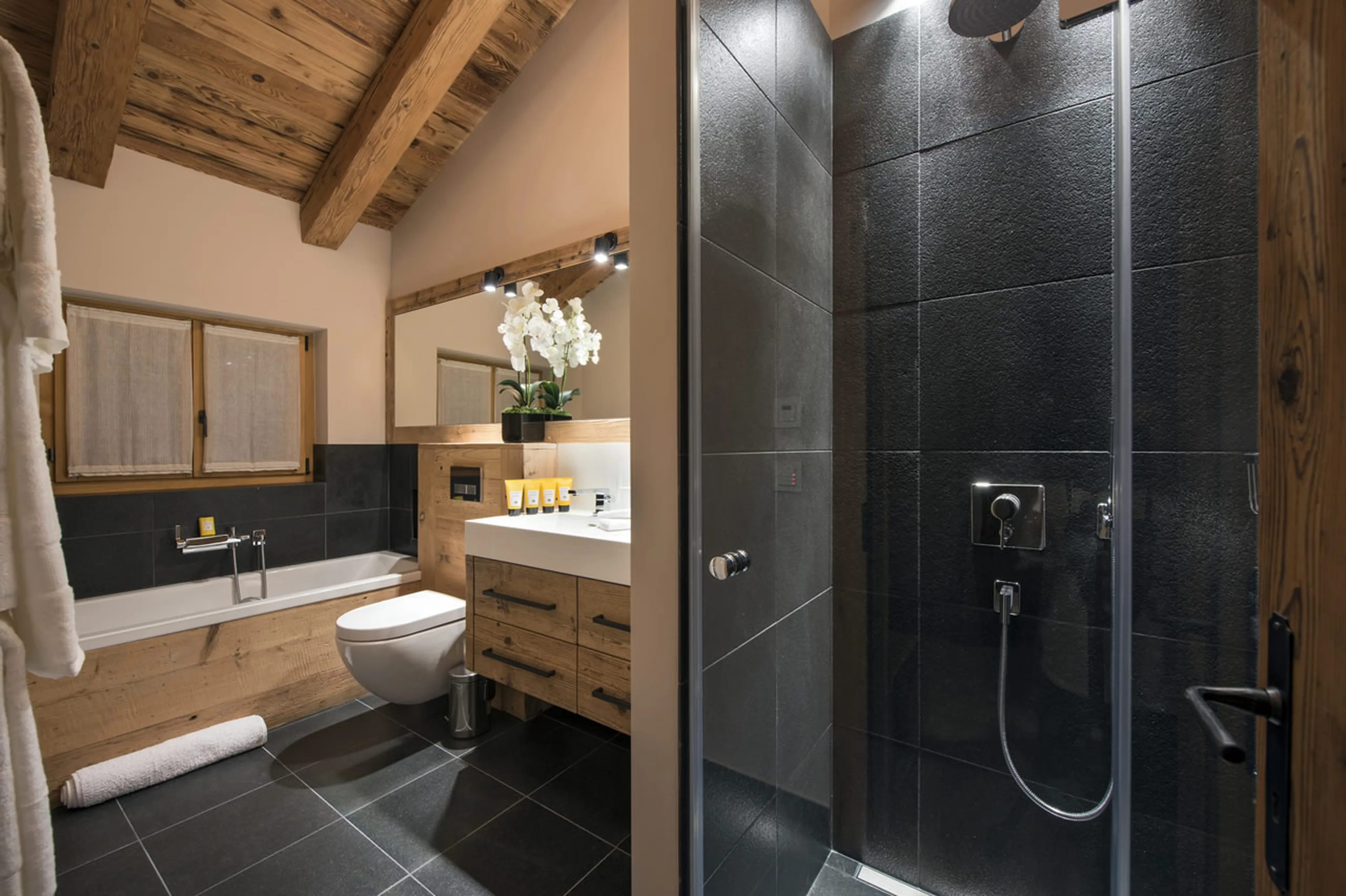Bathroom nine at Alpine Estate in Verbier