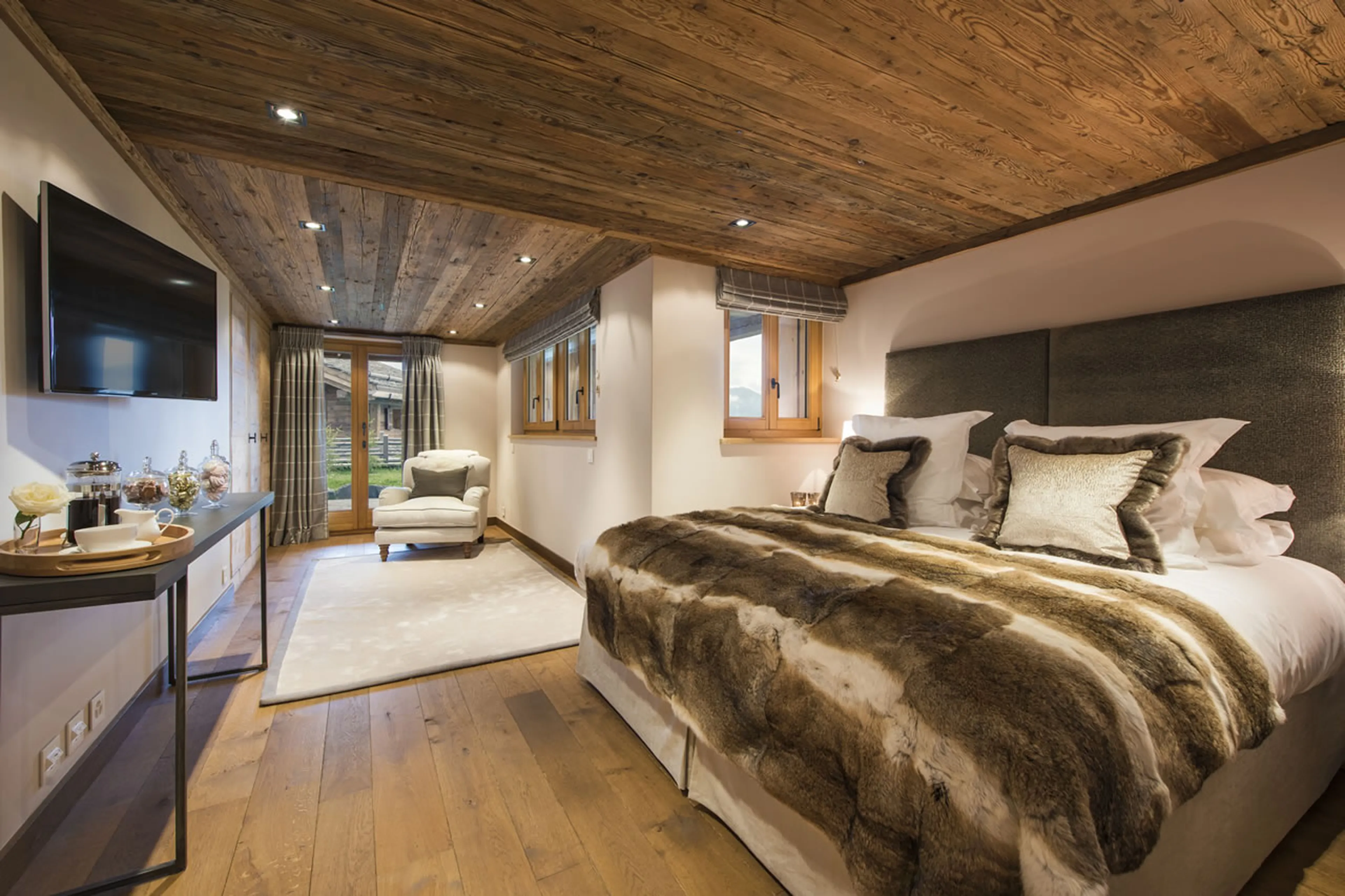 Bedroom eight at Alpine Estate in Verbier