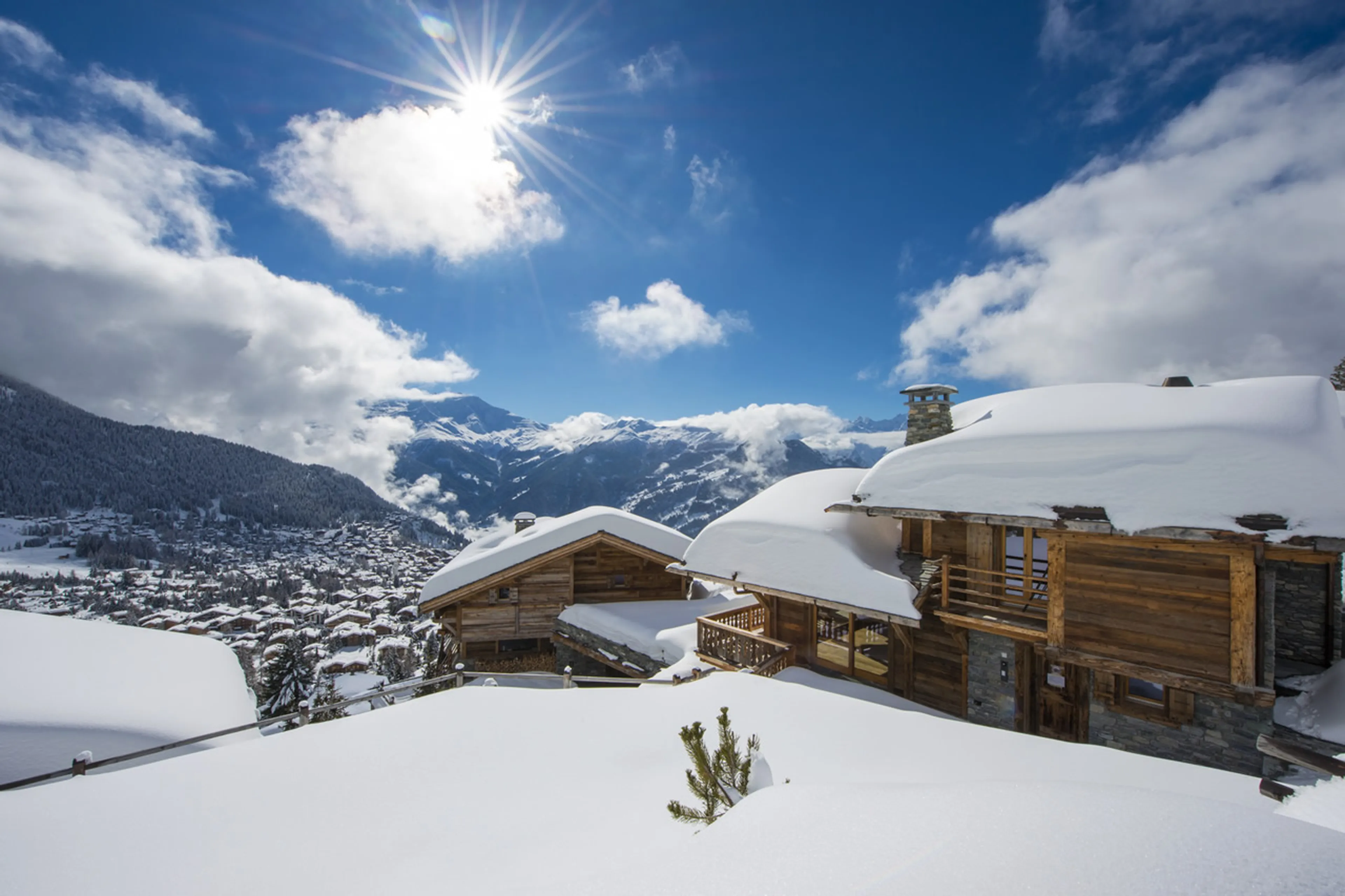 Exterior view of Alpine Estate in Verbier