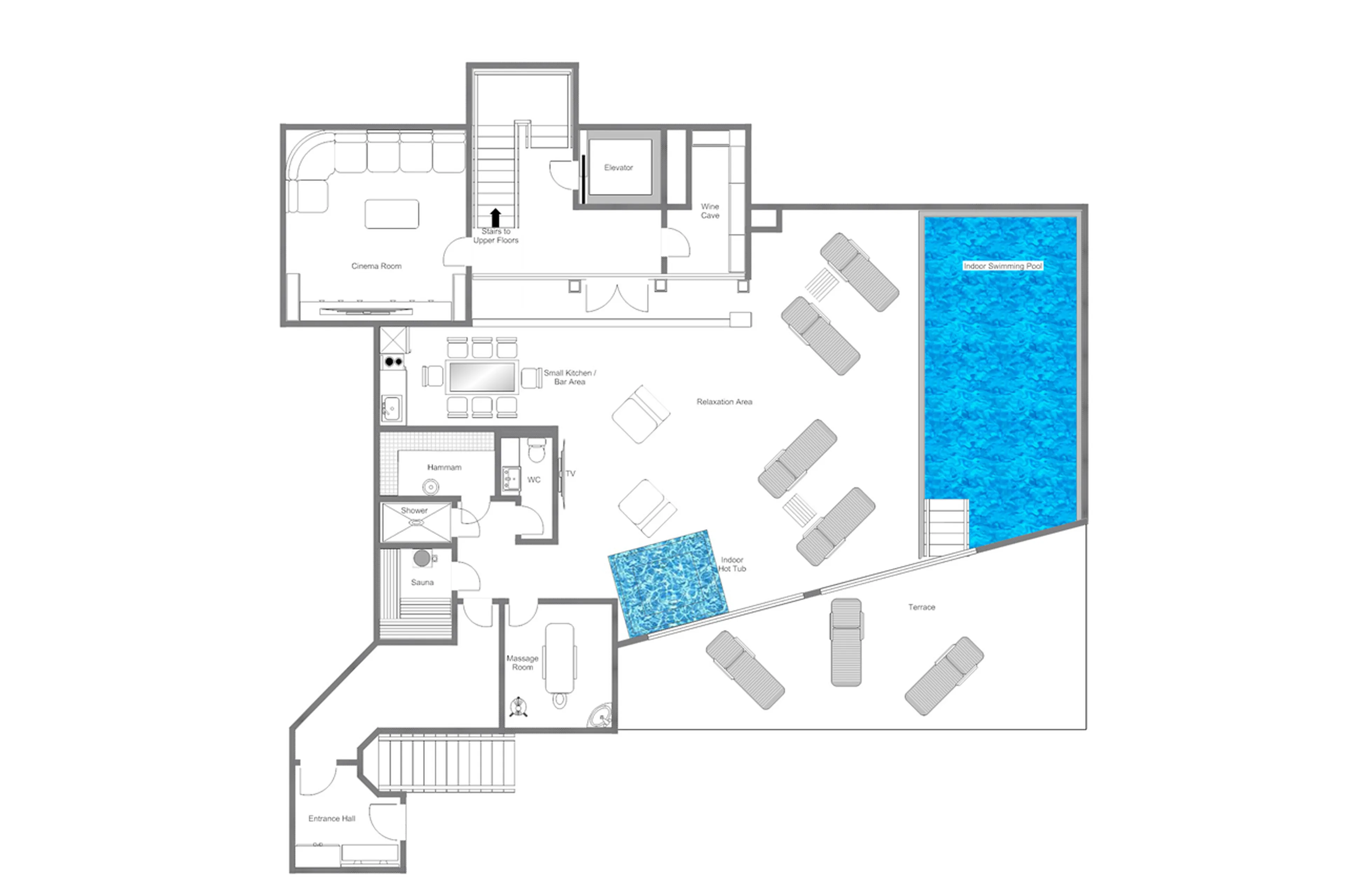 Sirocco ground floor at Alpine Estate in Verbier