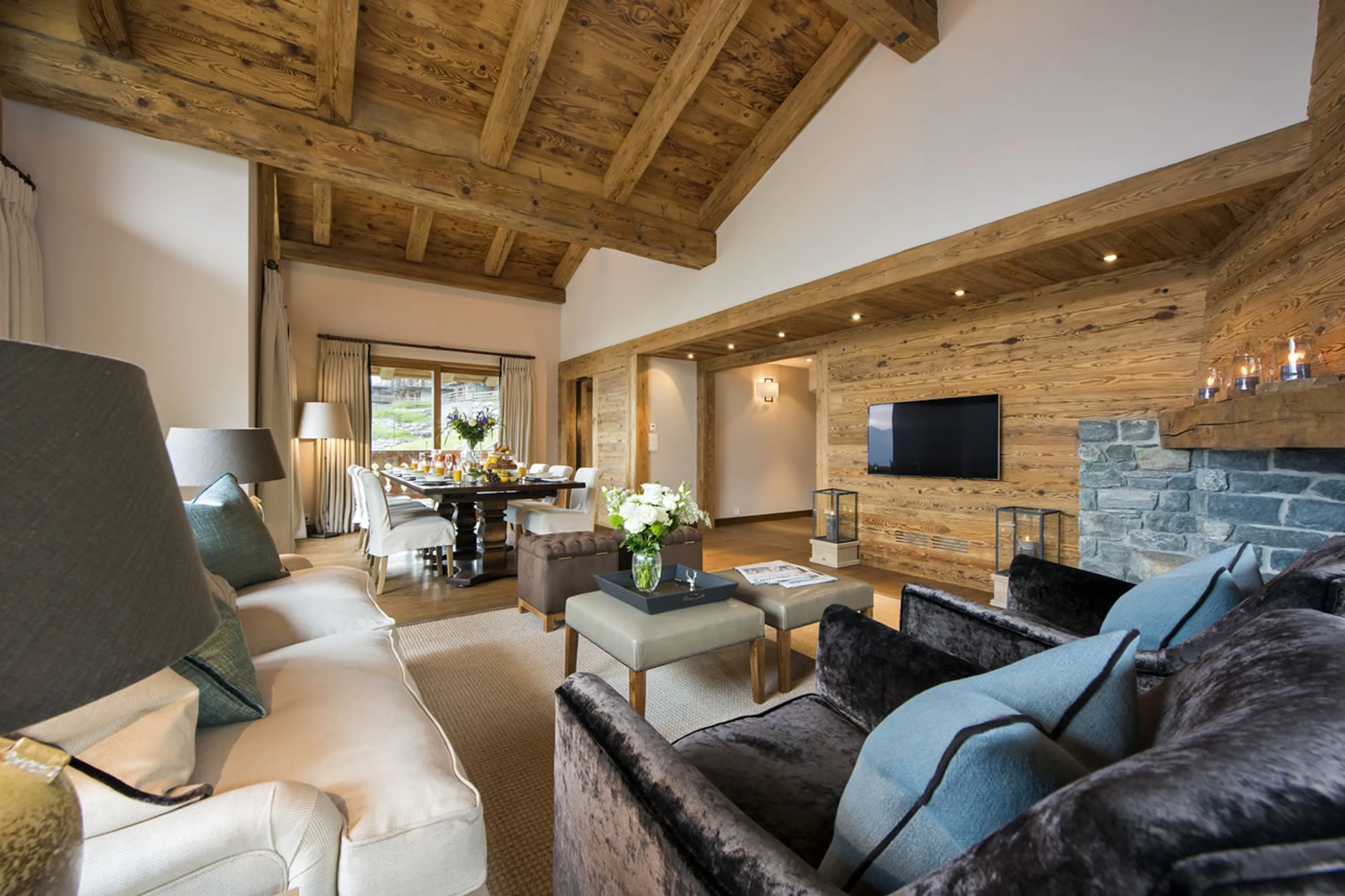 TV in Alpine Estate in Verbier