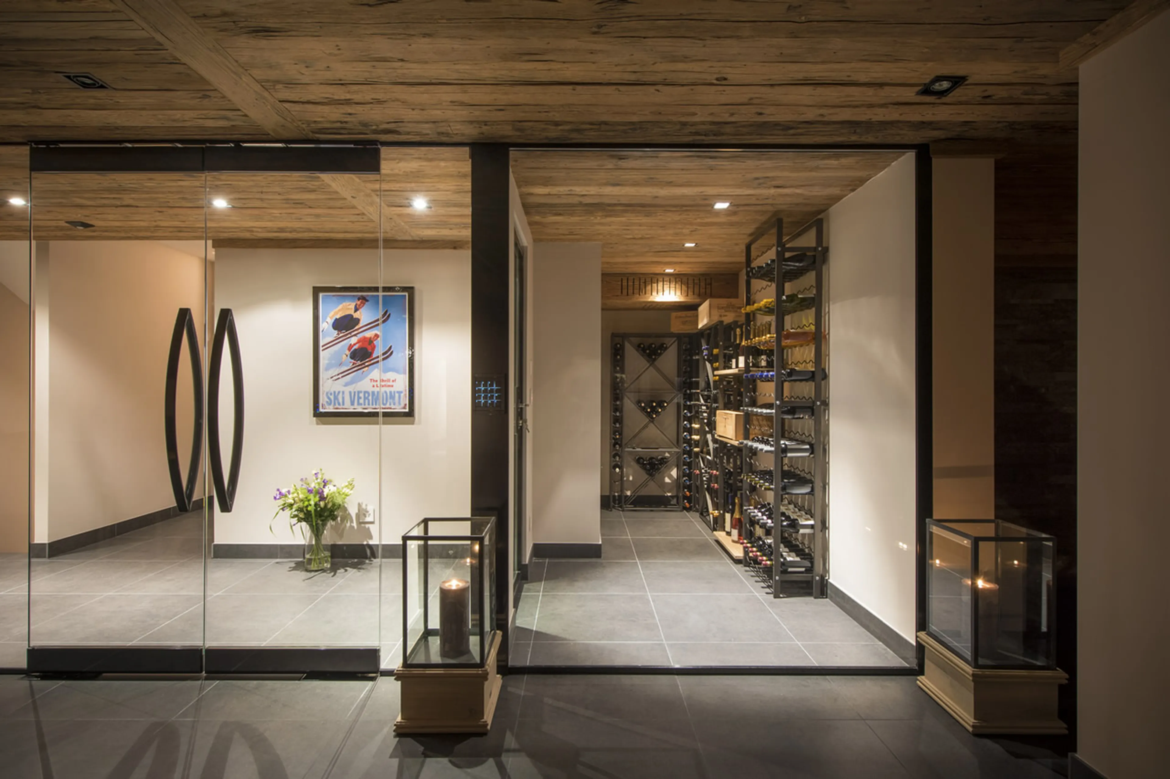 Sirocco wine cellar at Alpine Estate in Verbier