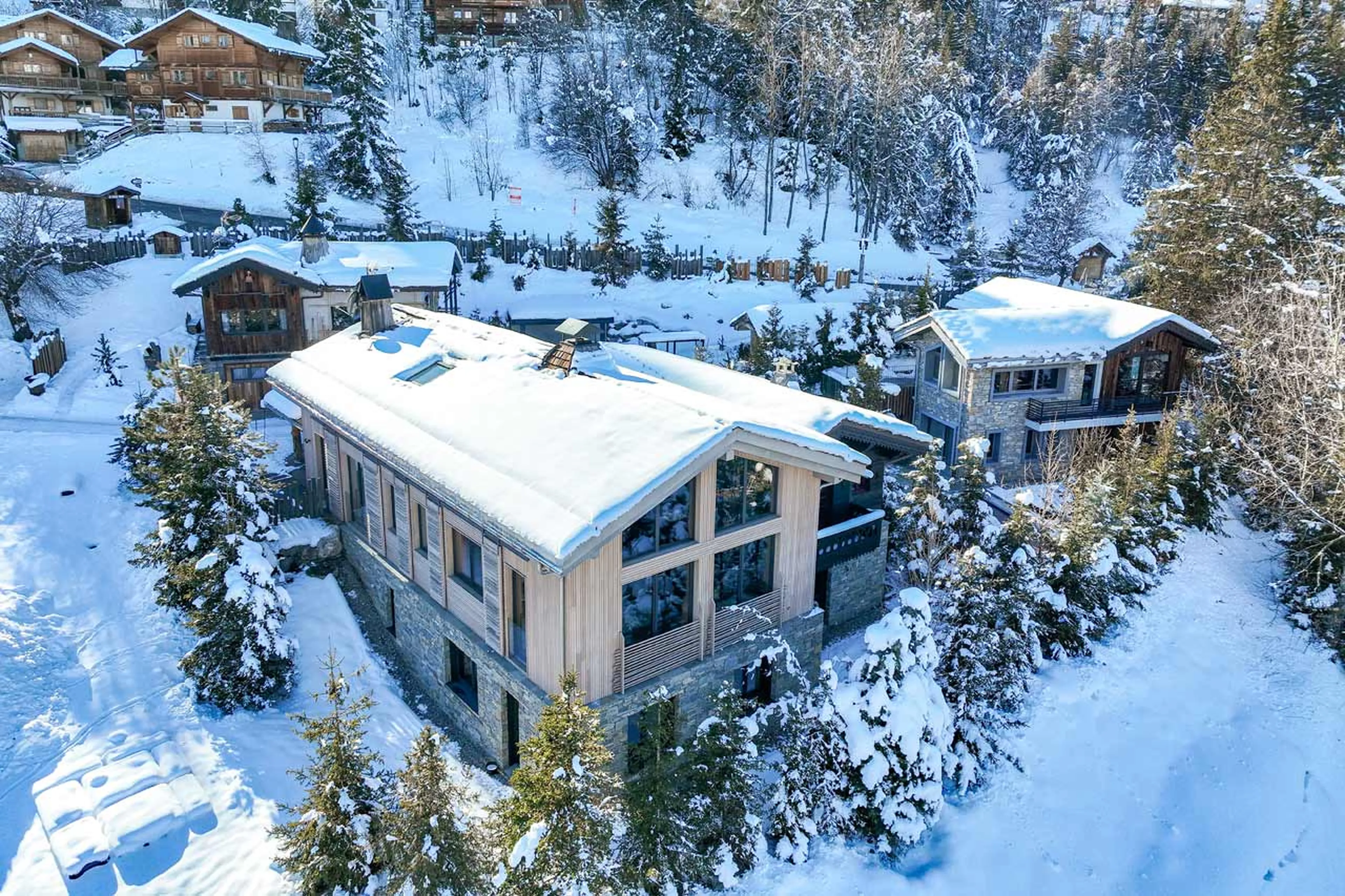 Exterior view of Chalet Sisimiut in Courchevel 1550