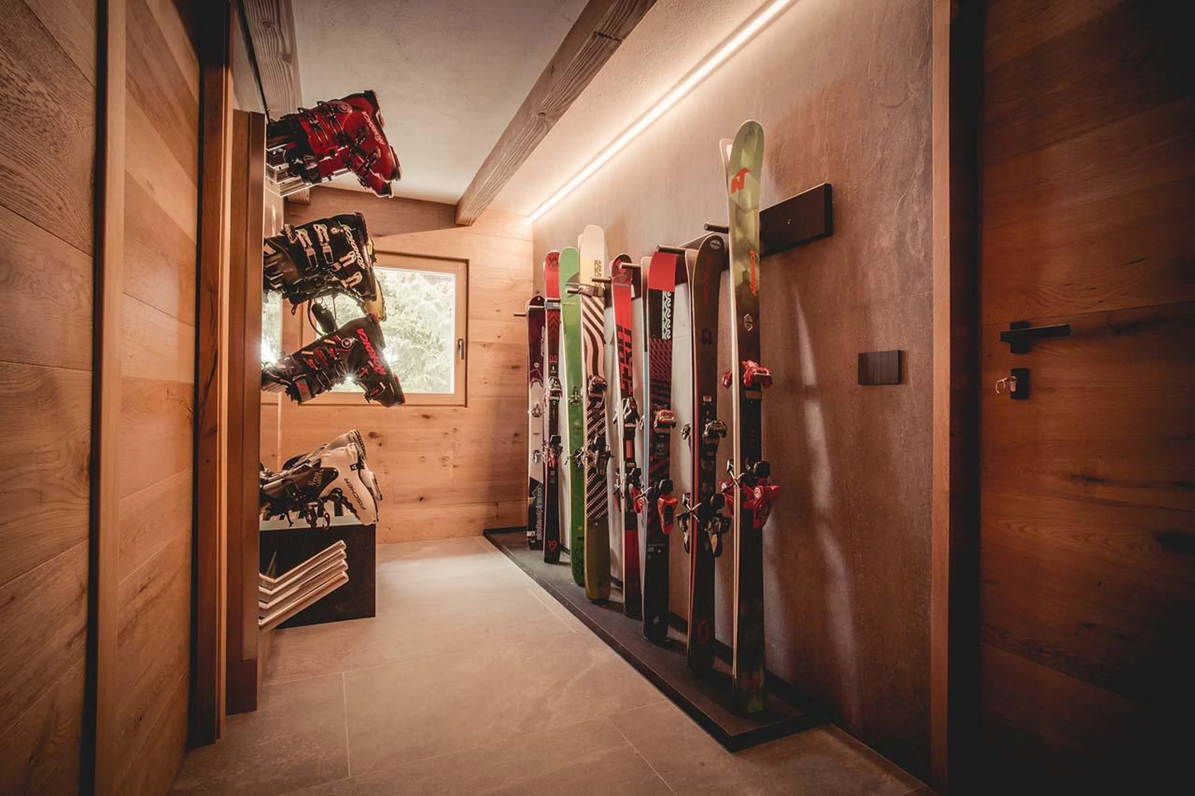 Ski room at Chalet Snostorm in Breuil-Cervinia